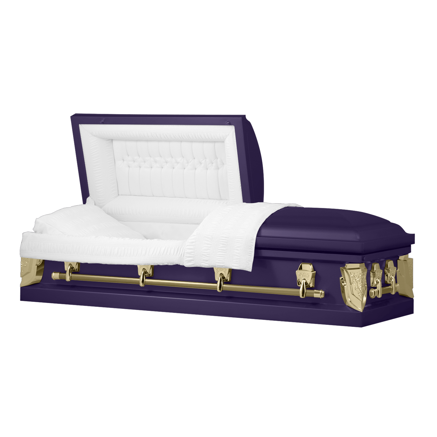 Cambridge Series | Purple and Gold Steel Casket with Gold Bar