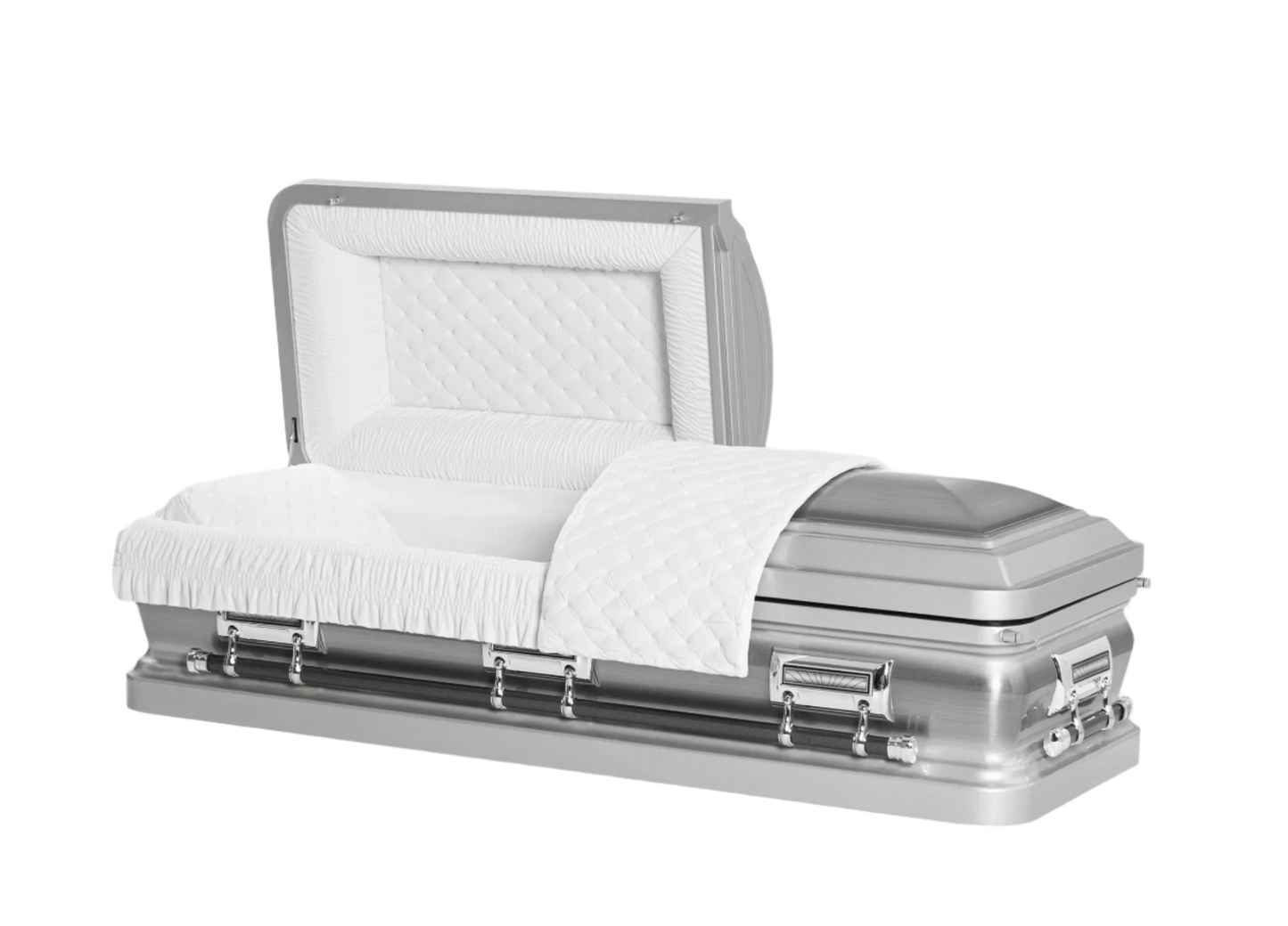 Adams Series | Silver Steel Casket
