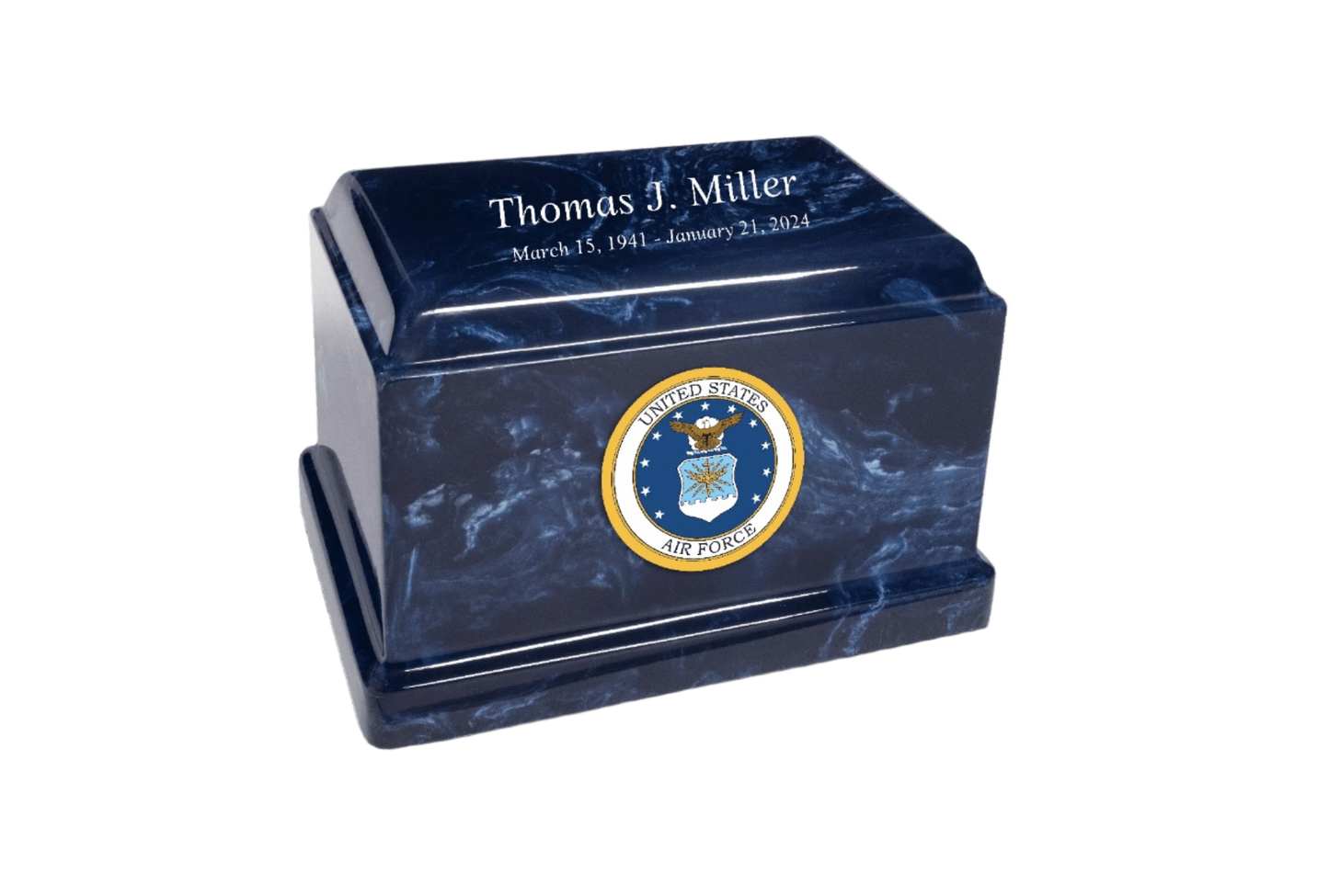 Sentinel Military Marble Cremation Urn | US Air Force