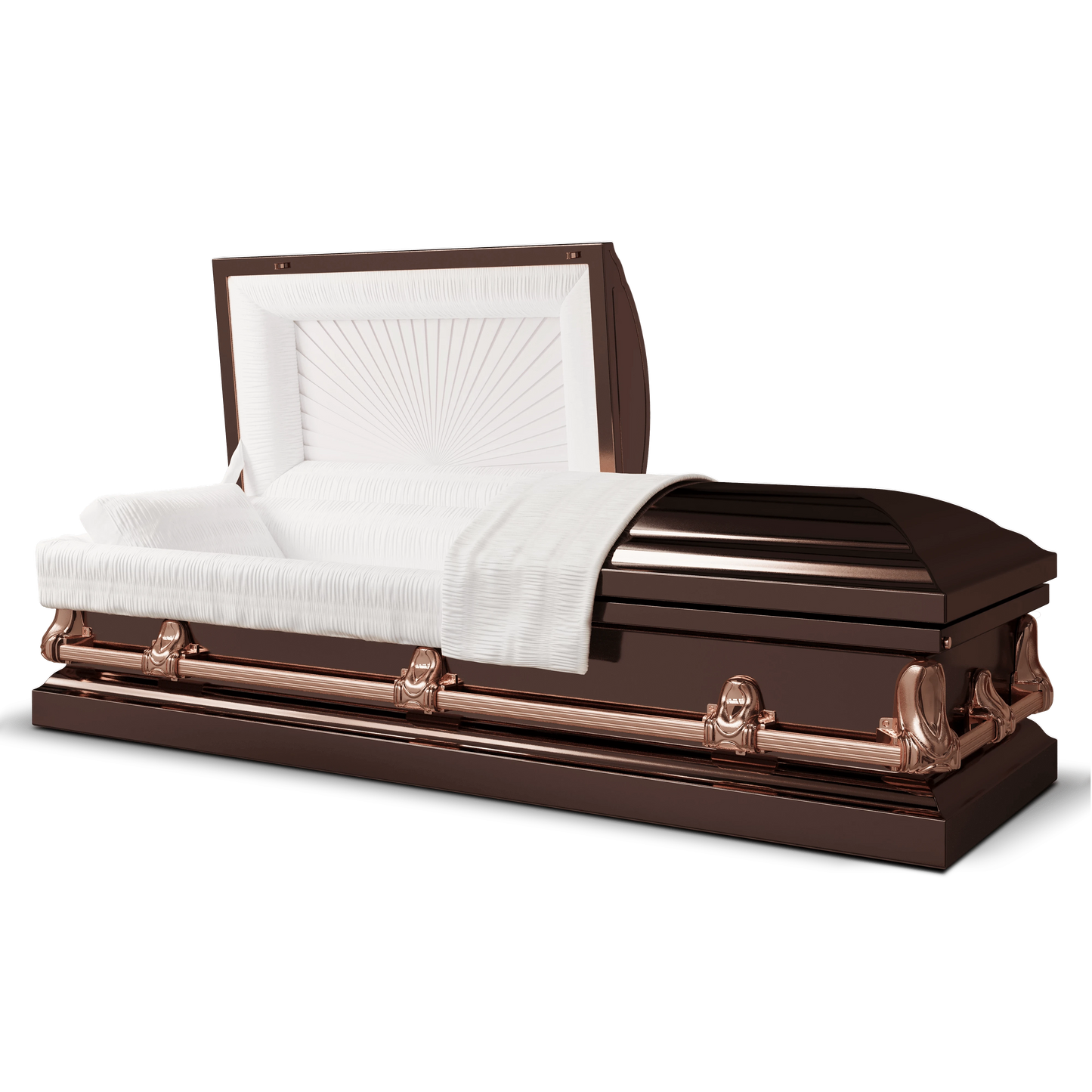 Orion Series | Bronze Steel Casket with Rosetan Interior