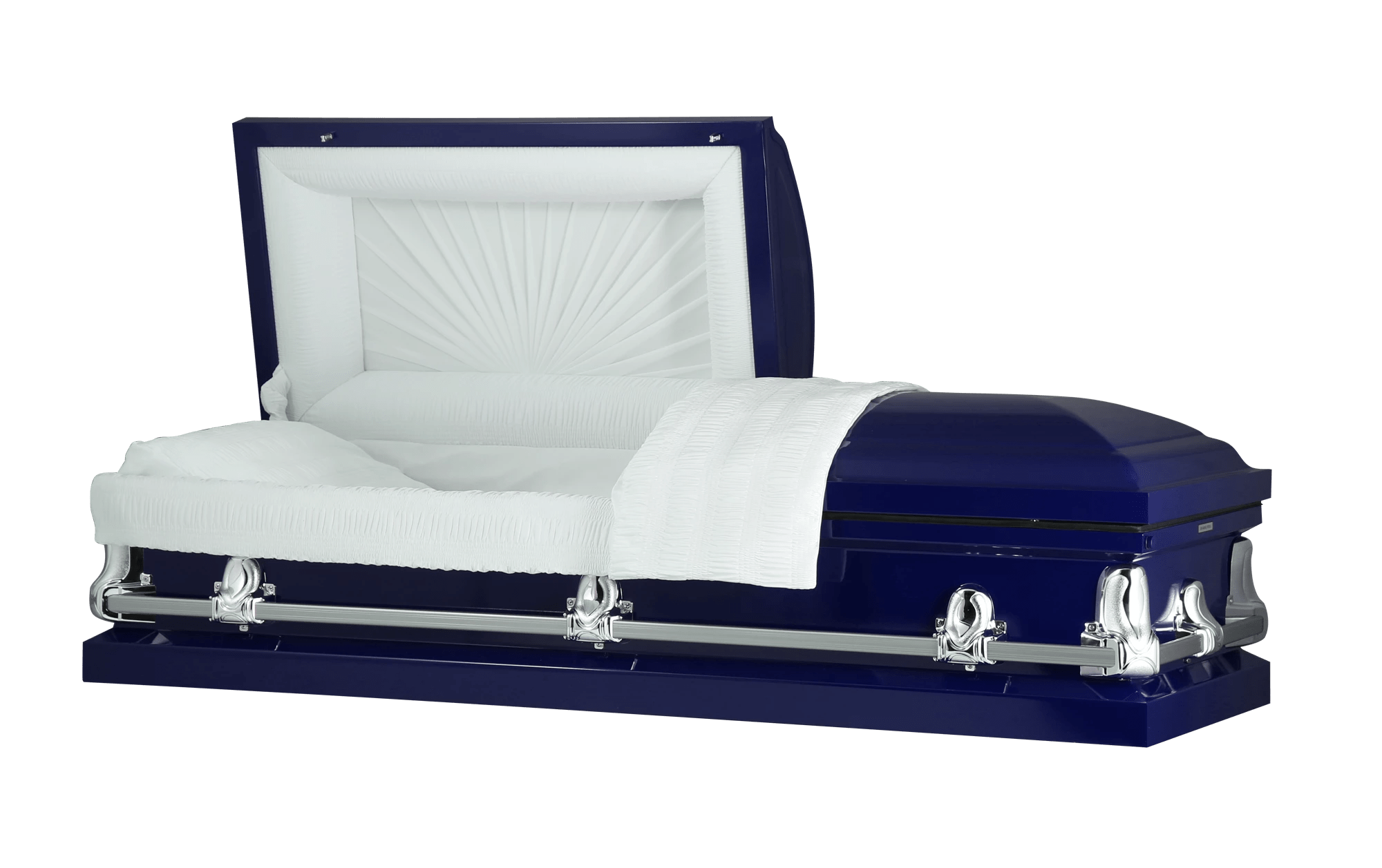 Titan Orion Series Dark Blue Steel Casket - Buy For $1,499 – Titan Casket