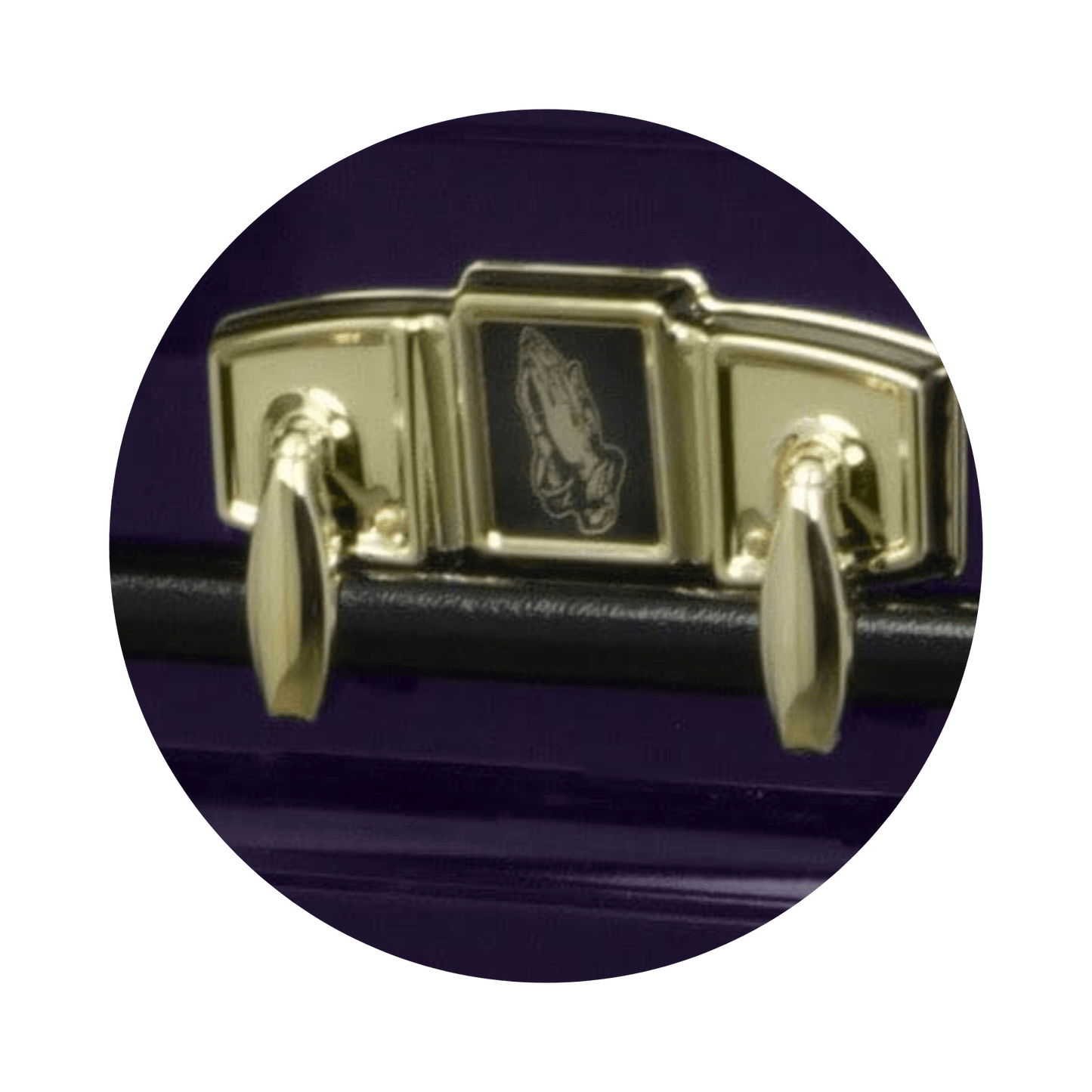 Purple Cross | Purple Steel Religious Casket