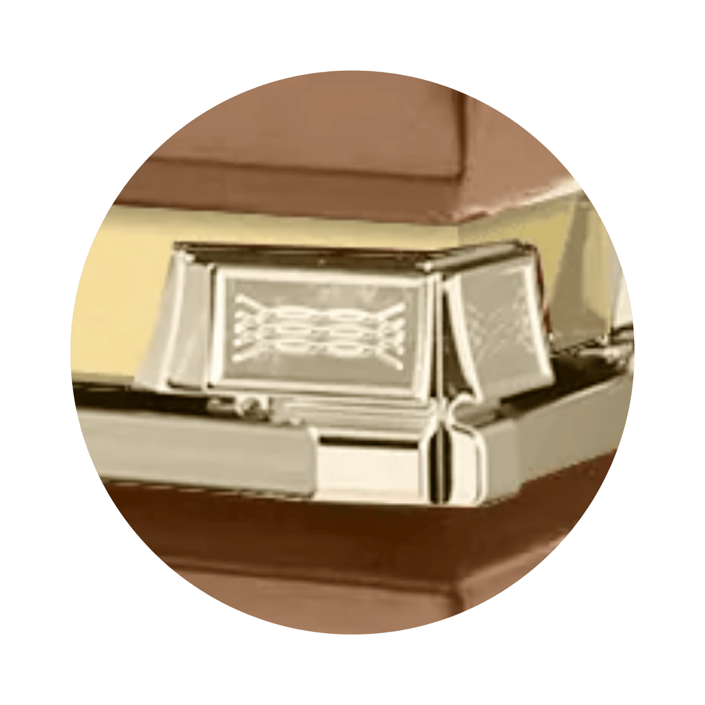 Reflections XL | Copper Steel Oversize Casket with Rosetan Interior