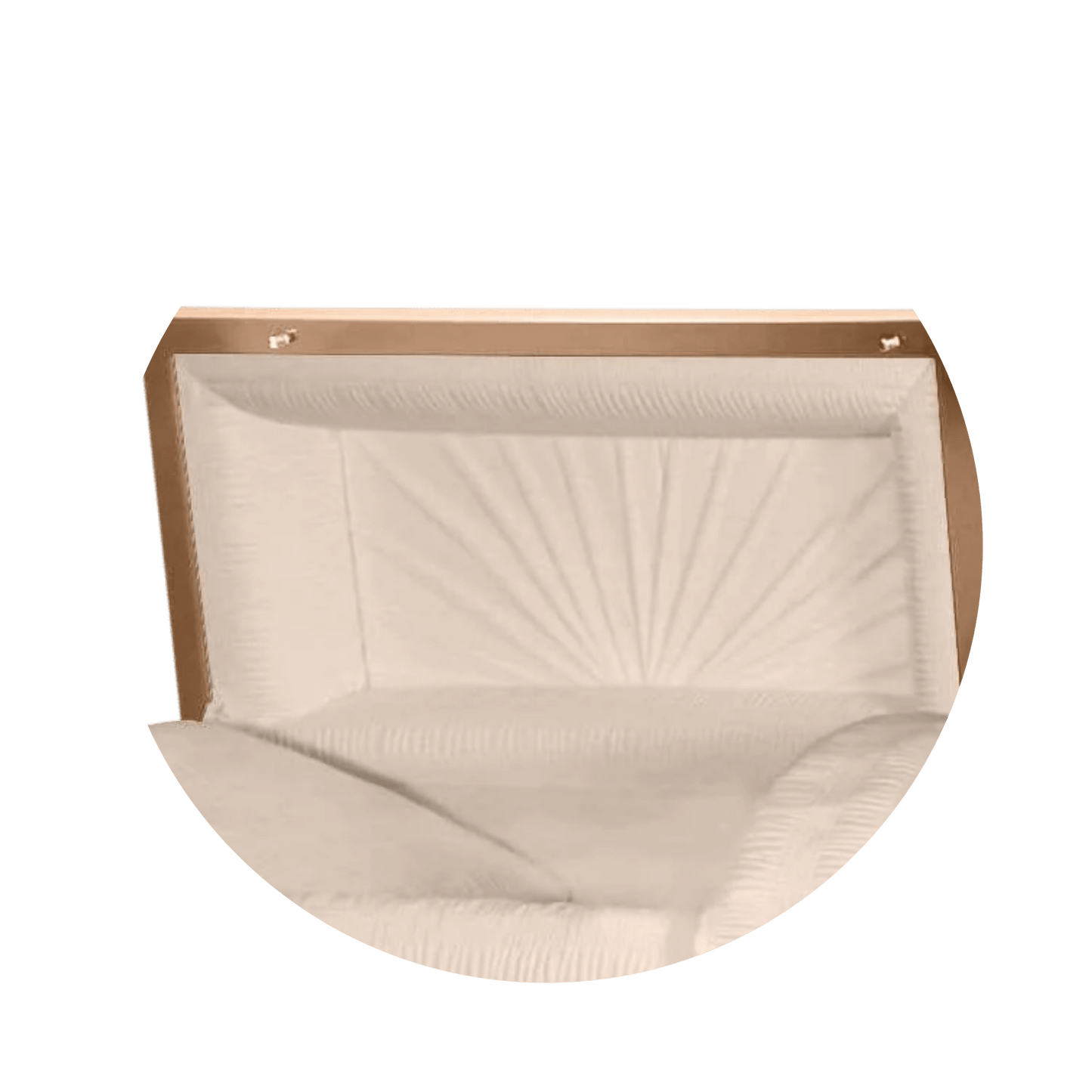 Reflections XL | Copper Steel Oversize Casket with Rosetan Interior