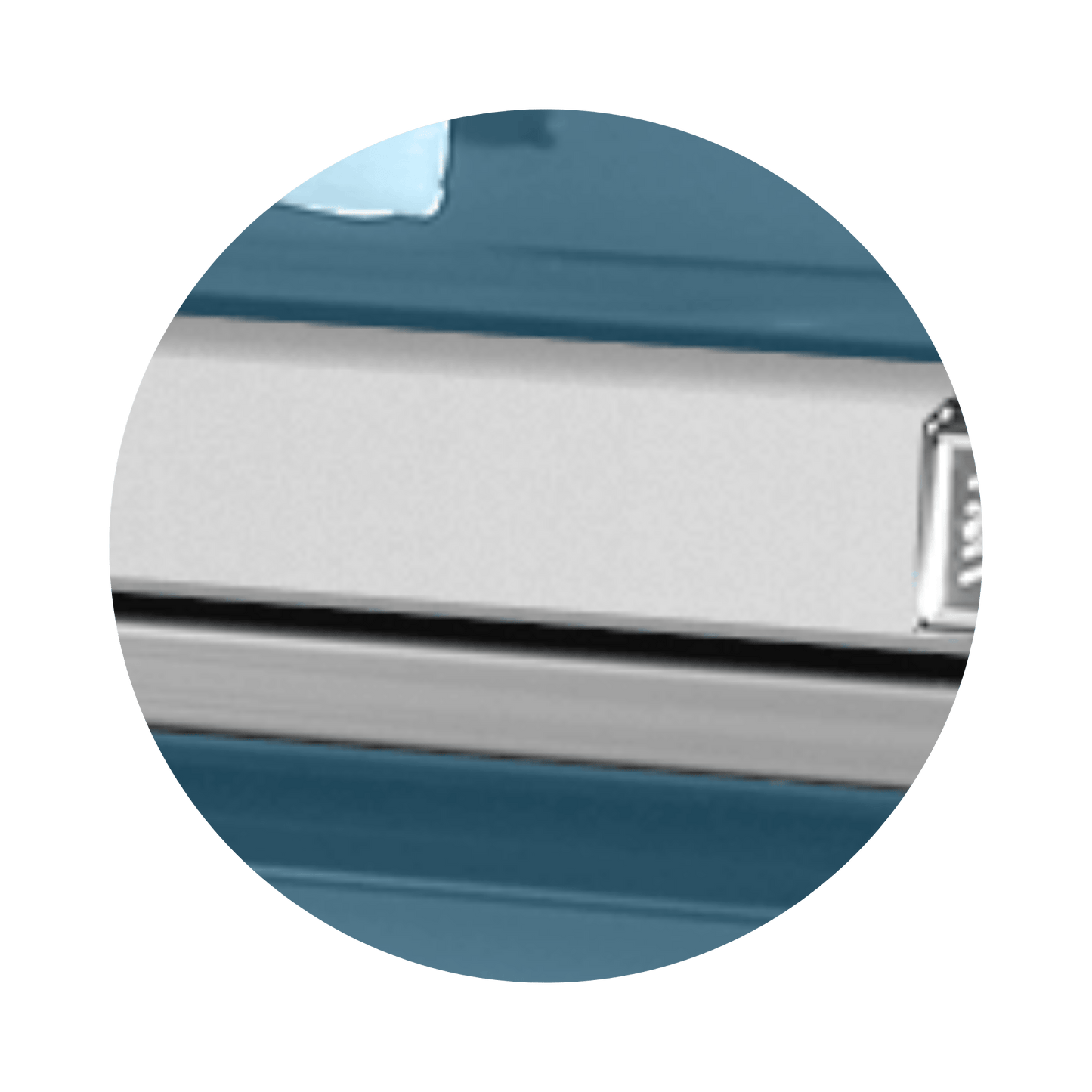 Reflections XL | Light Blue Steel Oversize Casket with Light Blue Interior