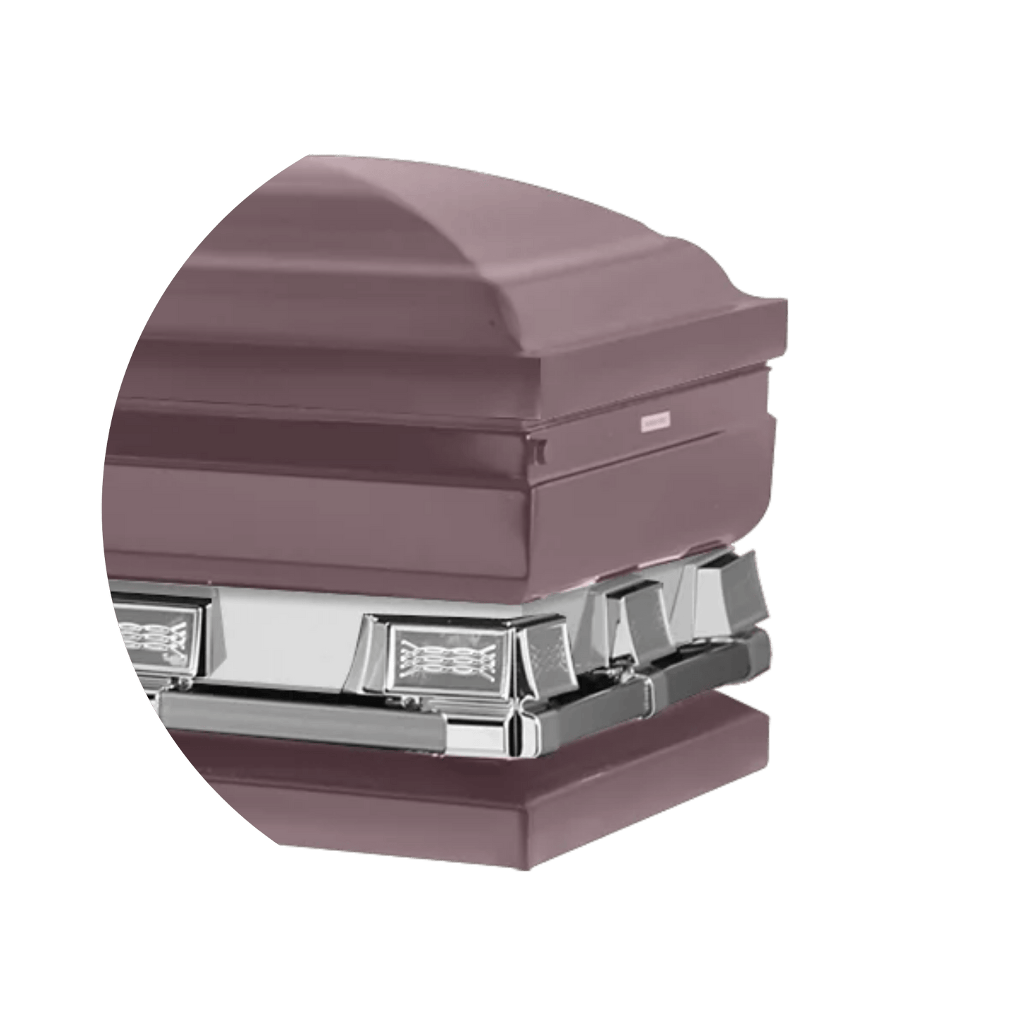 Reflections XL | Orchid Steel Oversize Casket with Pink Interior