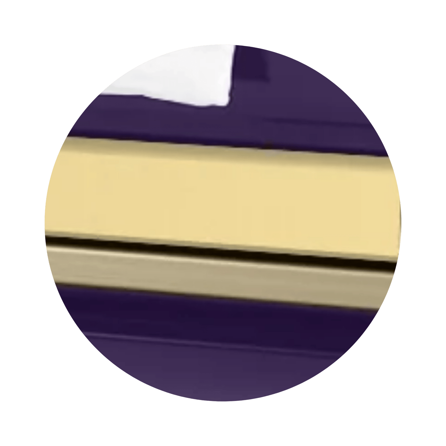 Reflections XL | Purple and Gold Steel Oversize Casket with White Interior