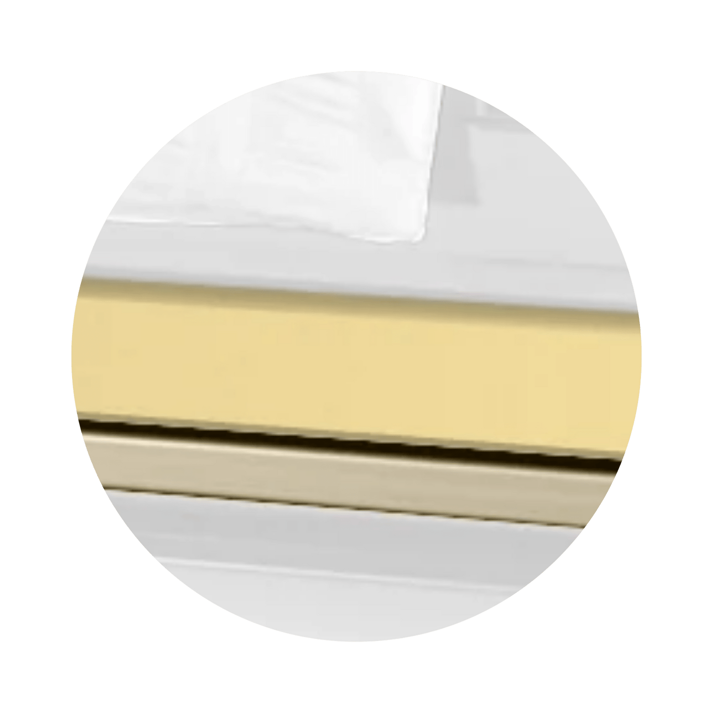 Reflections XL | White and Gold Steel Oversize Casket with White Interior