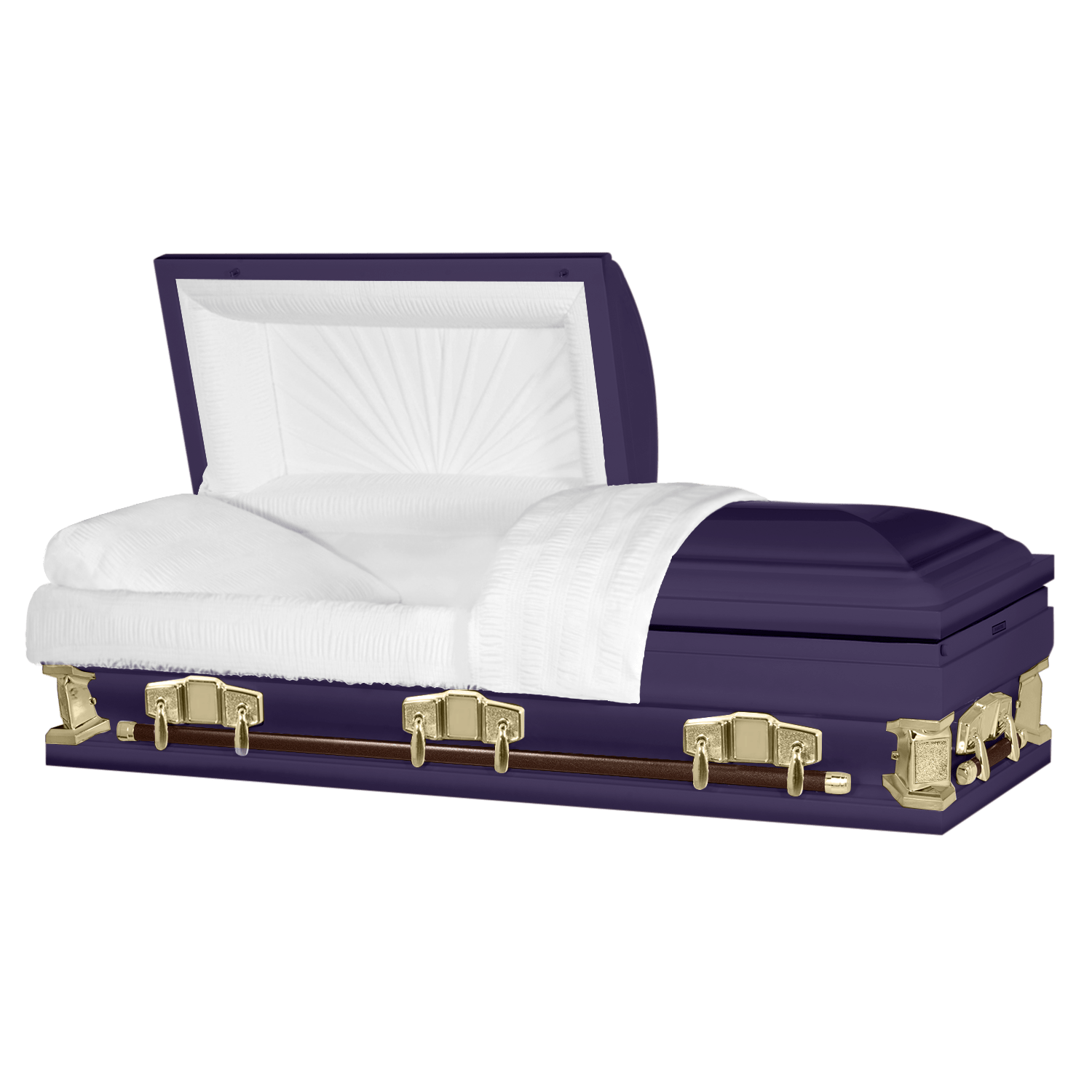 Jupiter XL | Royal Purple and Gold Steel Oversize Casket | 28", 29", 33", 36" - Titan Casket