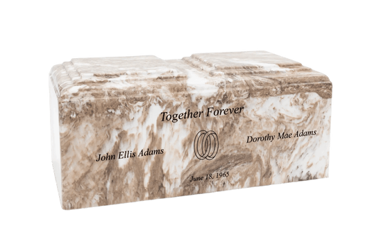 Sand Companion Marble Urn | Urn for Two