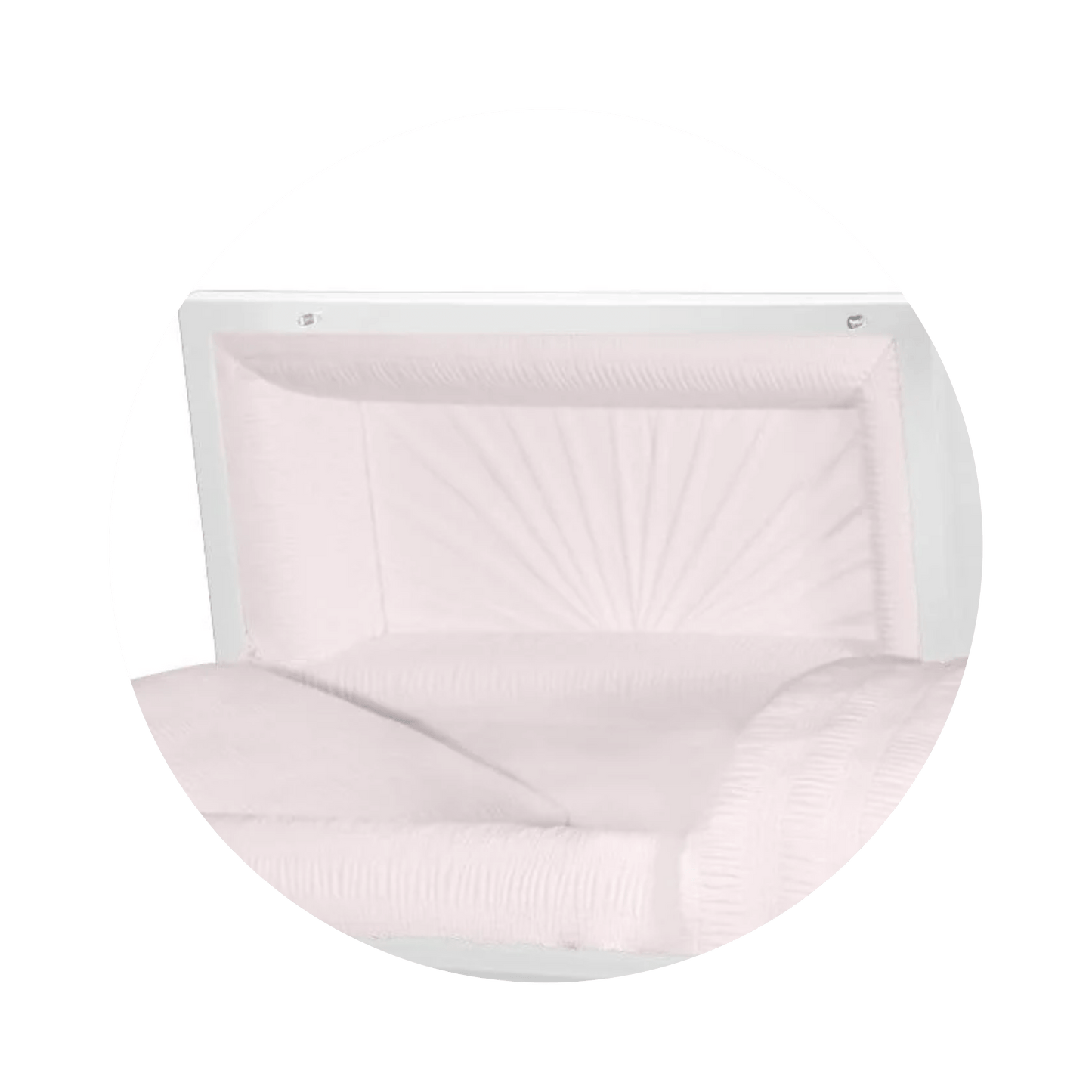 Atlas XL | White and Rose Gold Steel Oversize Casket with Pink Interior