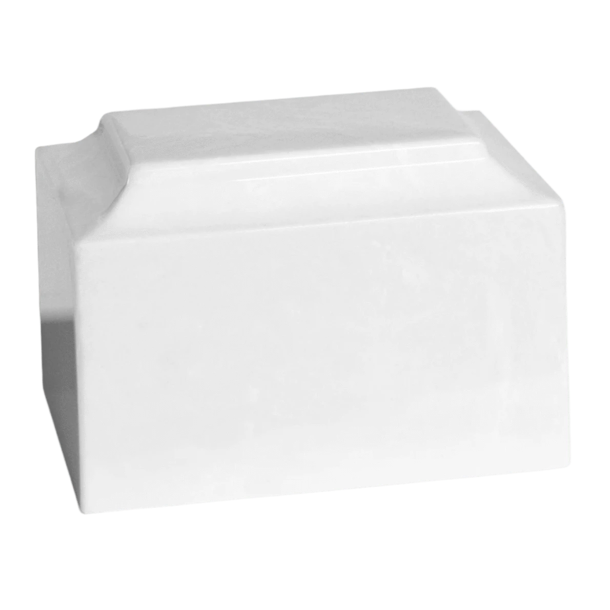 White Pet Marble Cremation Urn