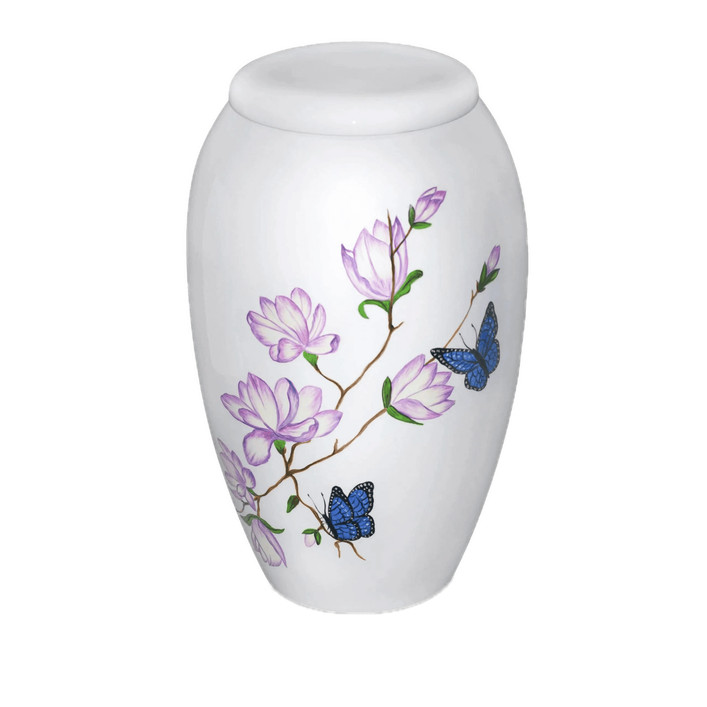Hand Painted Urns - Butterfly Landing