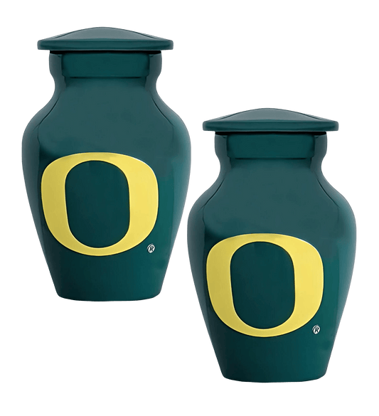 Pair of Keepsake Urns - Oregon Green Keepsake Urns