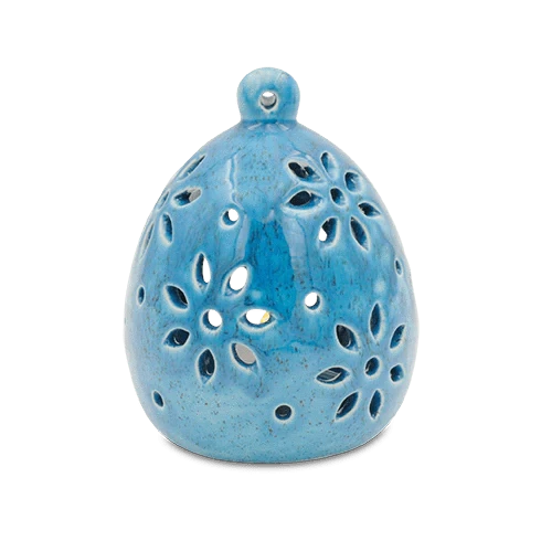 Floral Luminaria (Agate Blue) – Made with Solidified Cremains
