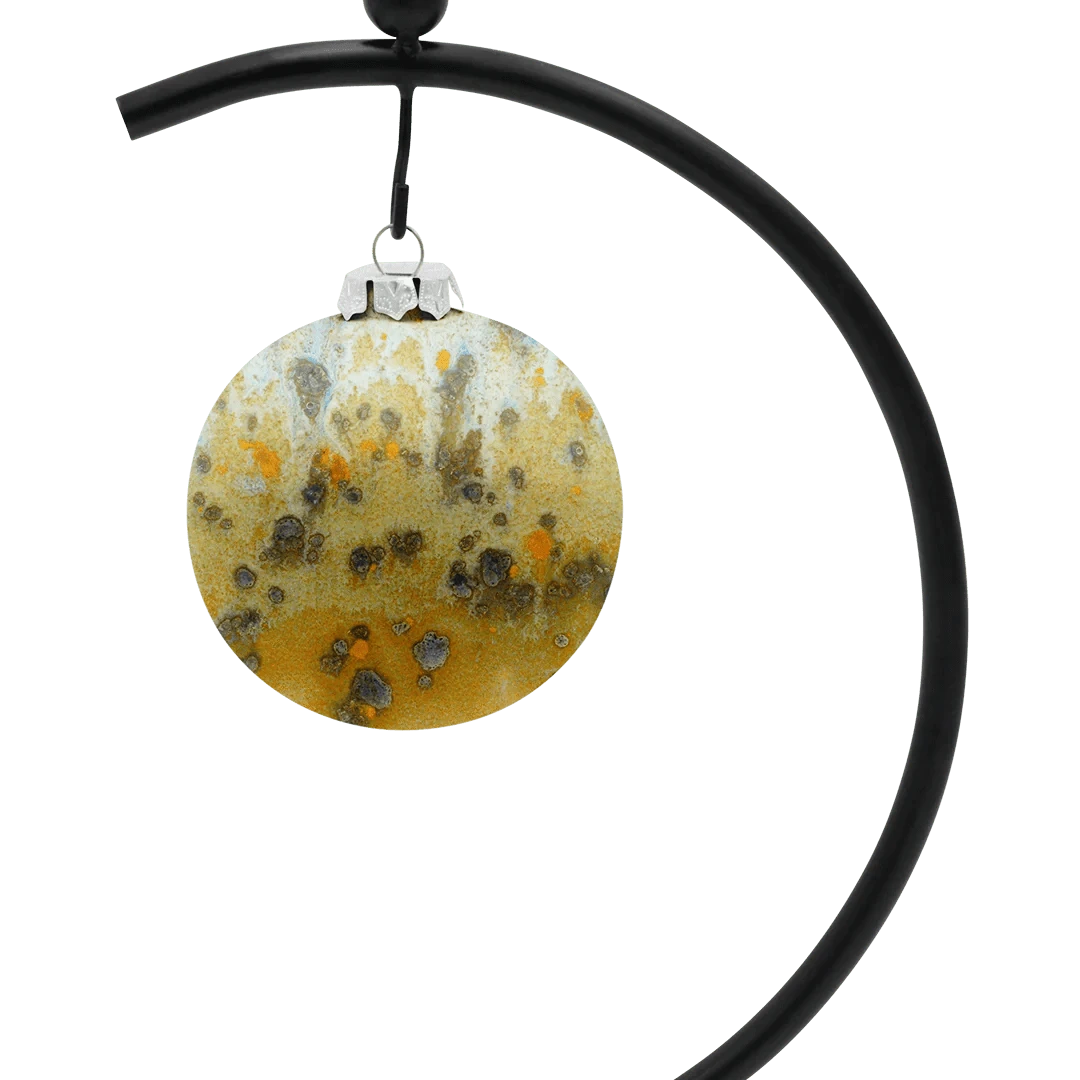Ball Ornament (Jasper Gold) – Made with Solidified Cremains