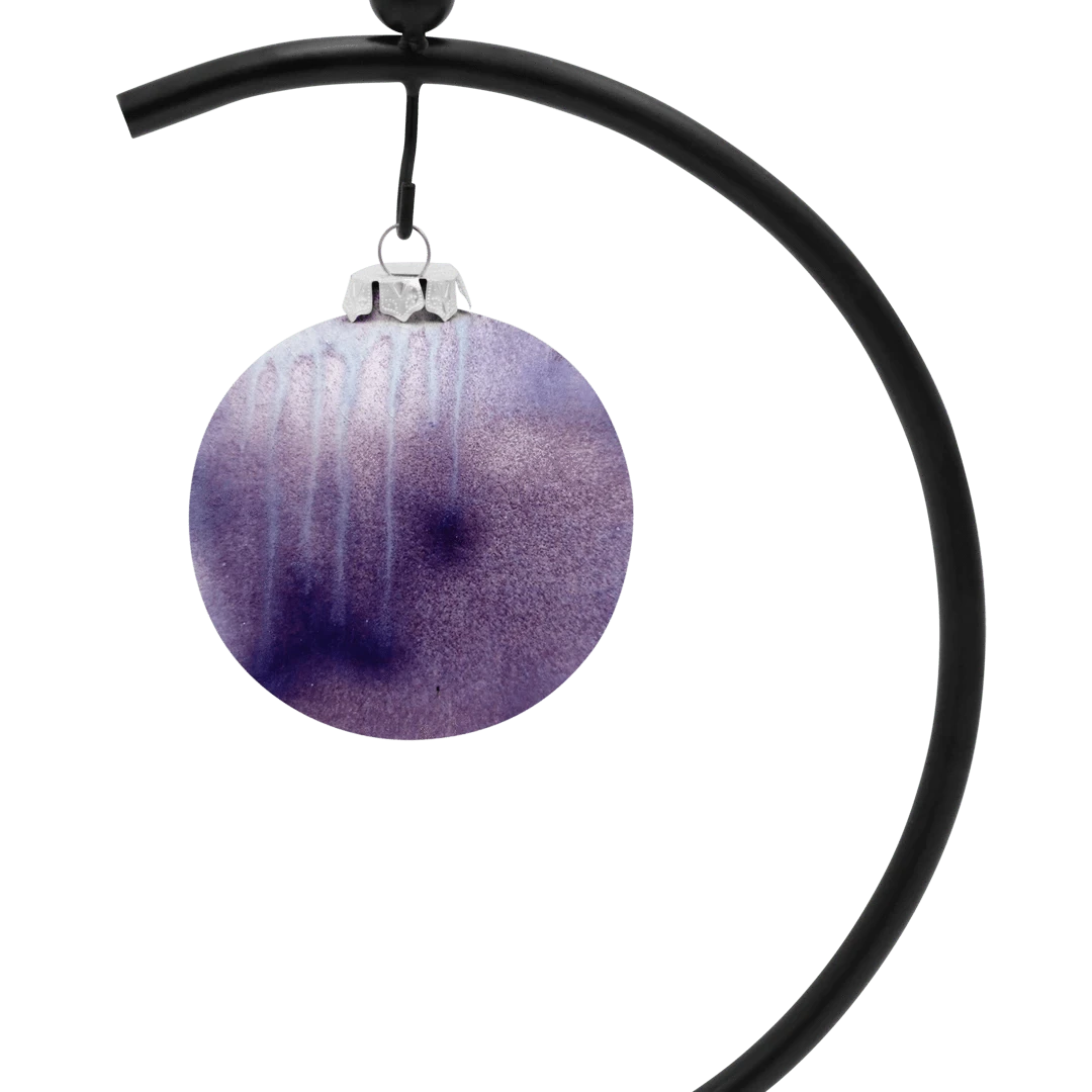 Ball Ornament (Lavender) – Made from Solidified Remains