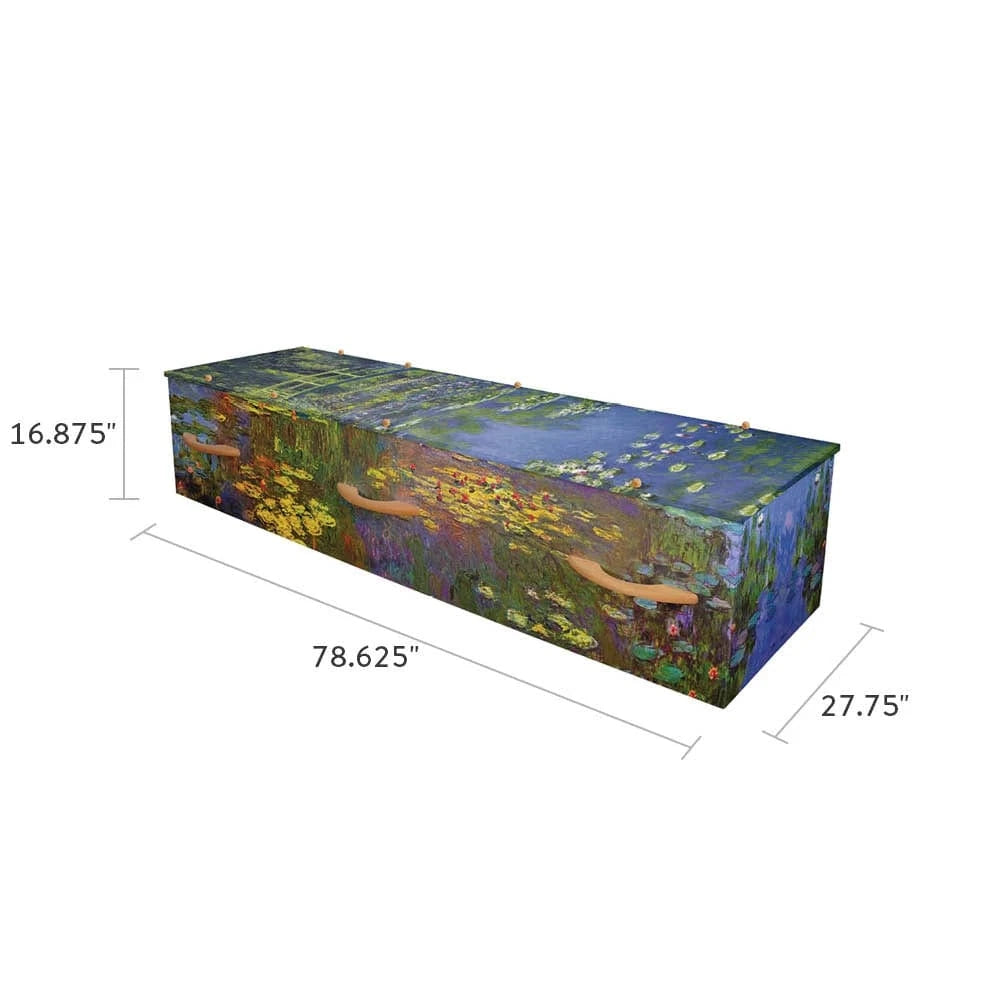 Water Lilies Cremation Container