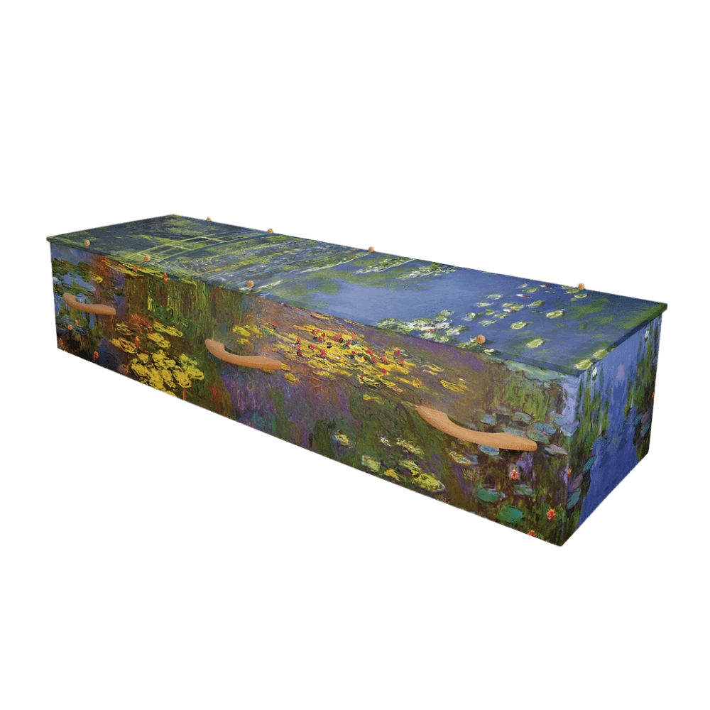 Water Lilies Cremation Container