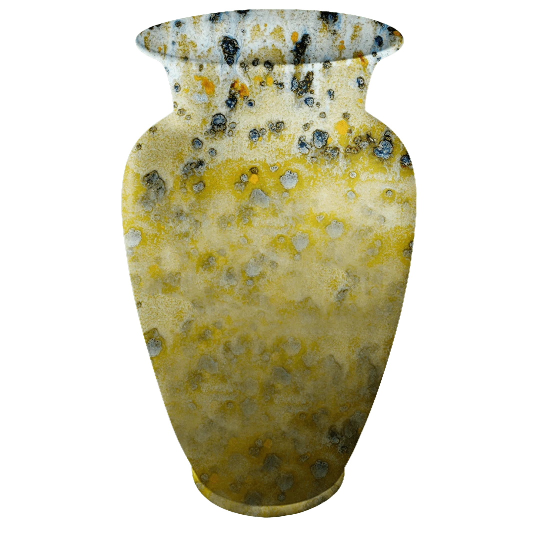 Gloria Vase (Jasper Gold) – Made with Solidified Cremains