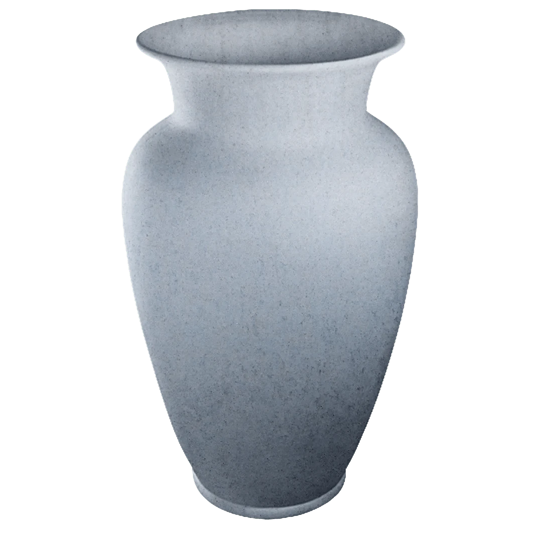 Gloria Vase (Ice) – Made with Solidified Cremains
