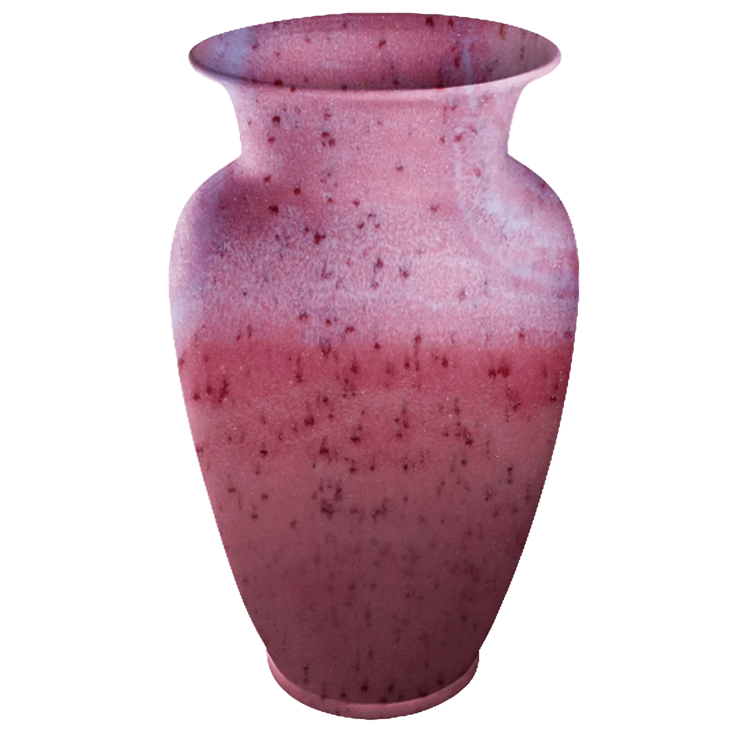 Gloria Vase (Sunstone-Red) – Made with Solidified Cremains