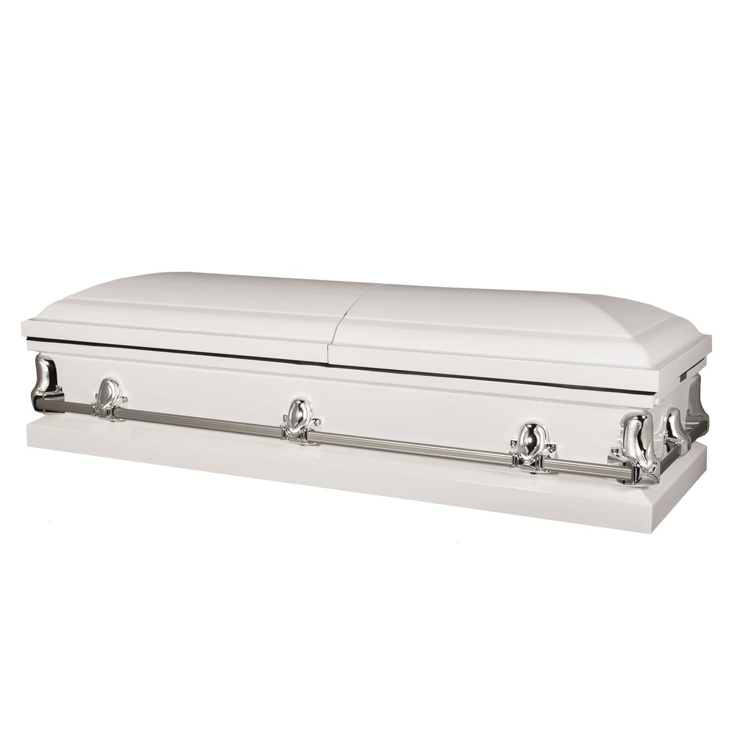 Orion Series | White Steel Casket with White Interior - Titan Casket
