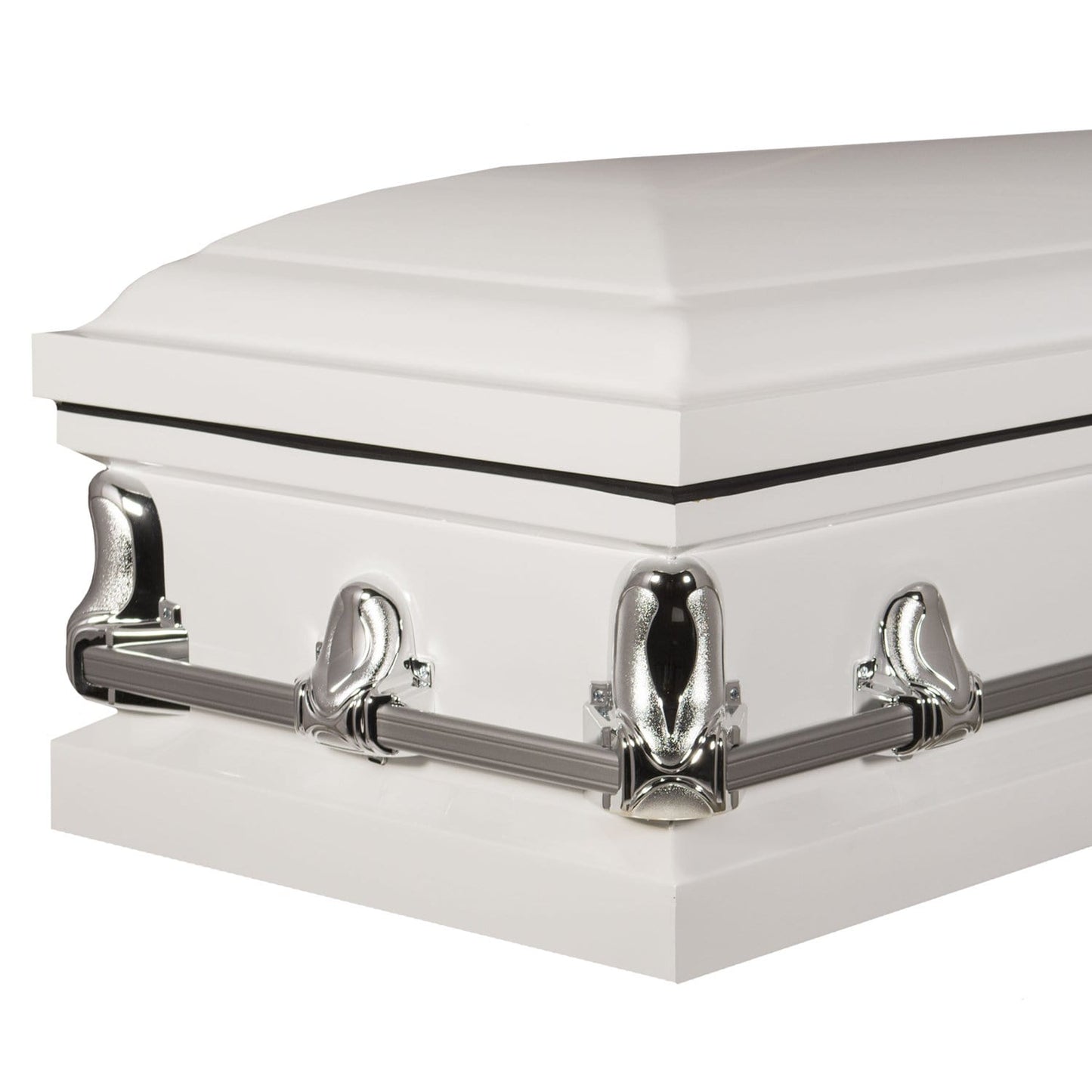 Orion Series | White Steel Casket with White Interior - Titan Casket