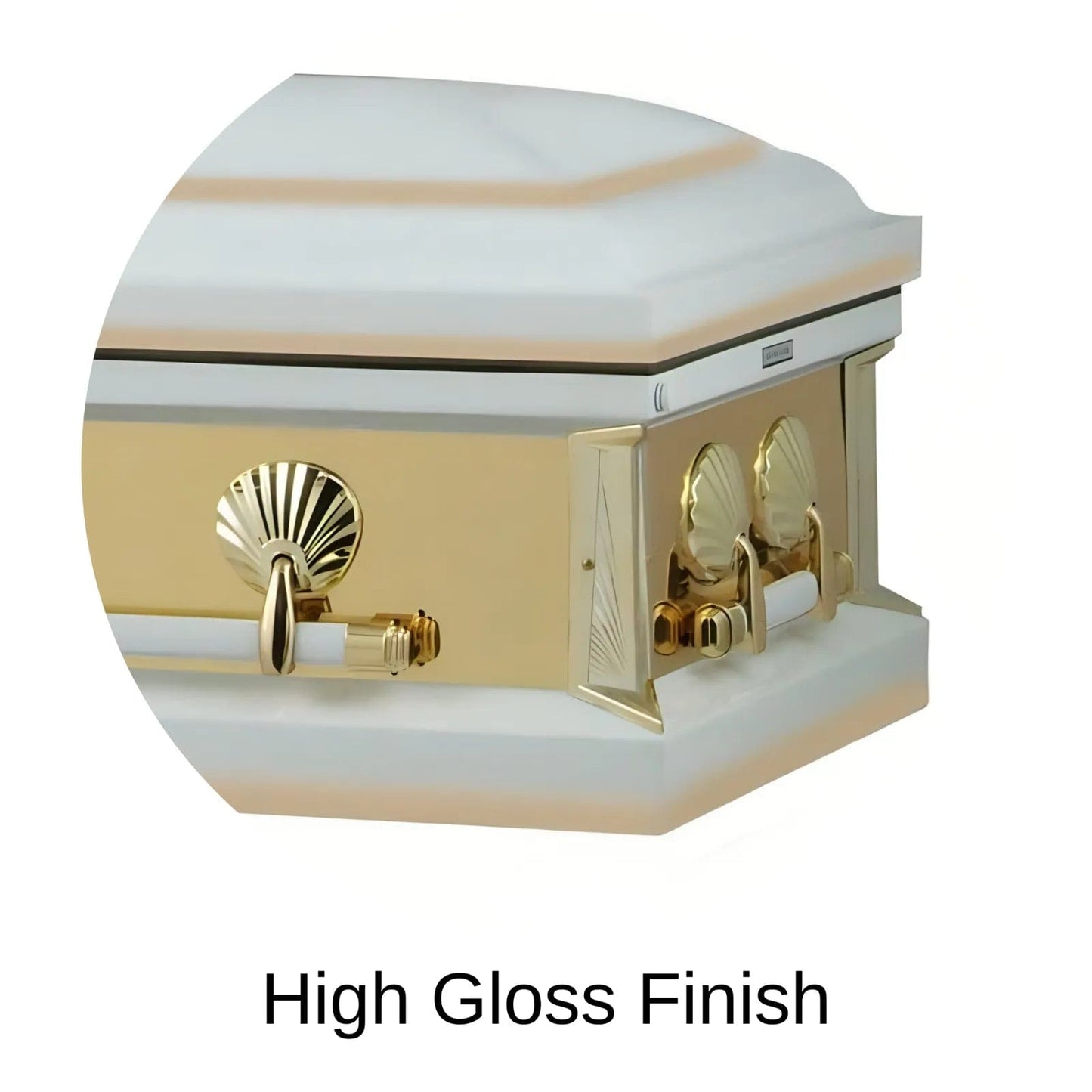 High Gloss Finish Of Titan Reflection Series Casket