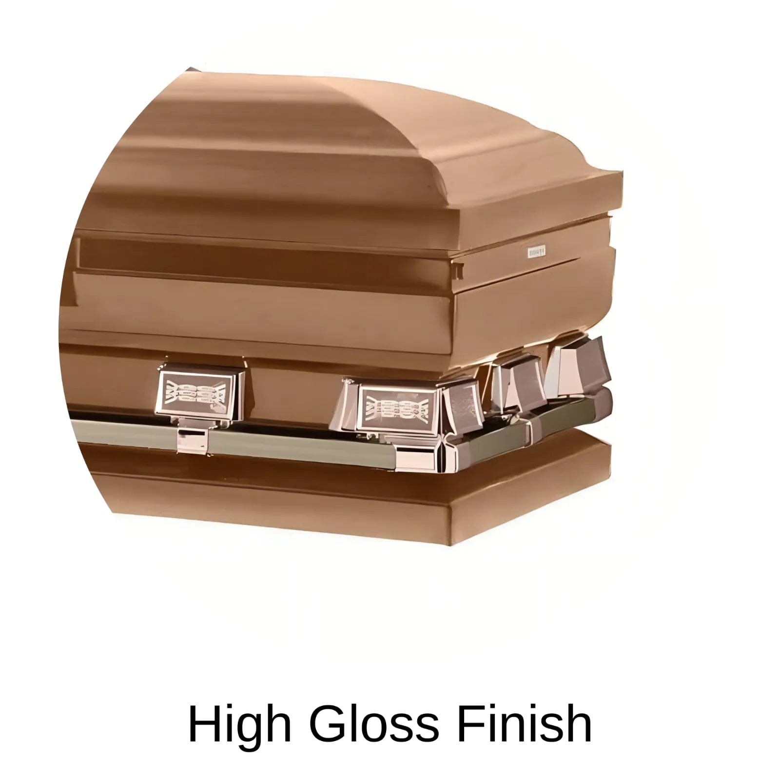 High Gloss Finish Of Titan Atlas XL Series Casket