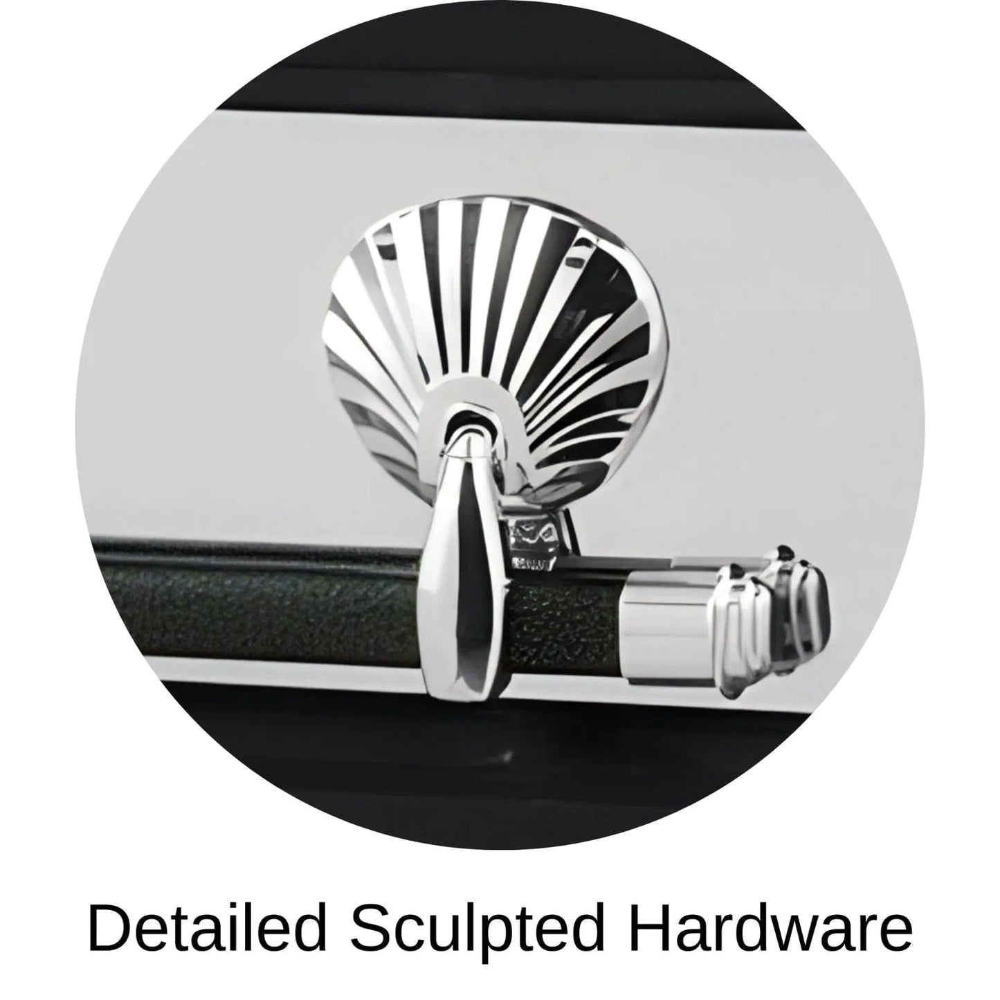 Detailed Sculpted Hardware Of Titan Reflection Series Casket