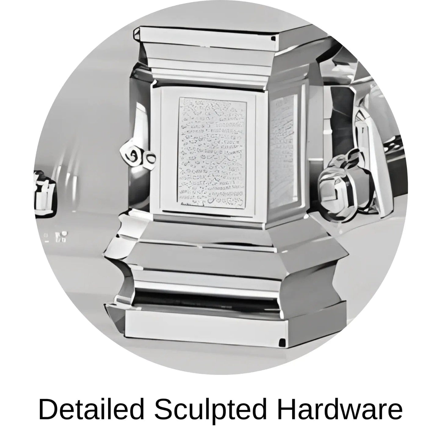 Detailed Sculpted Hardware Of Titan Era Series Casket