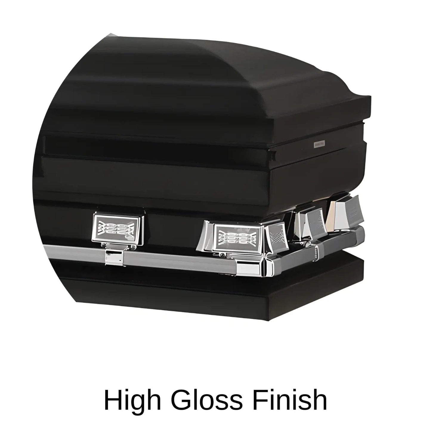 High Gloss Finish Of Titan Atlas XL Series Casket