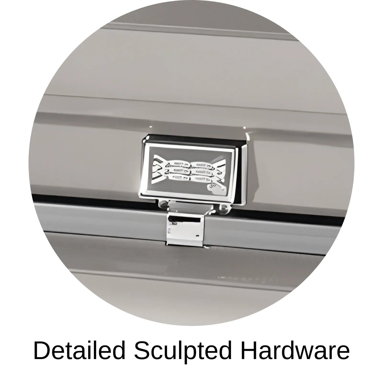 Detailed Sculpted Hardware Of Titan Atlas XL Series Casket