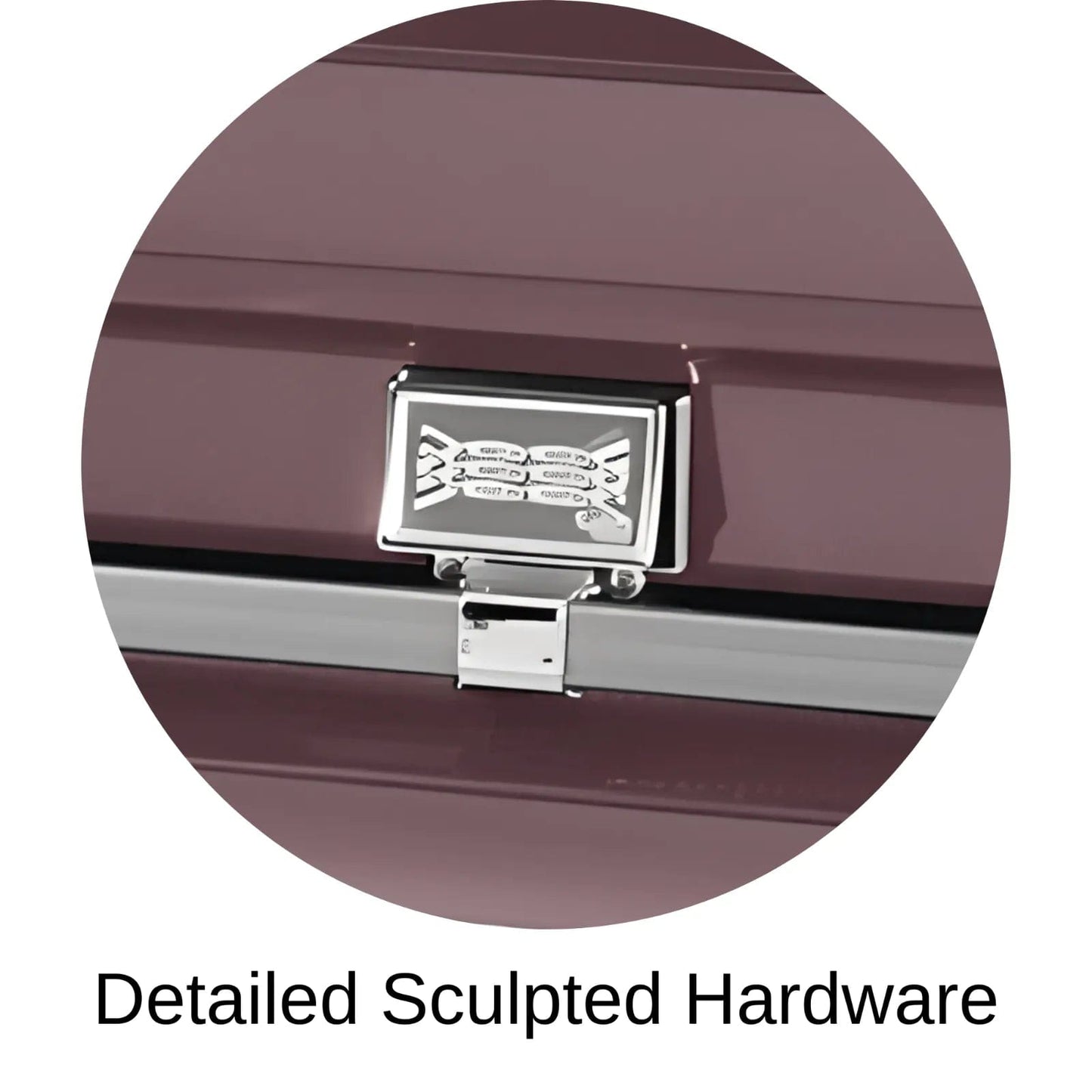 Detailed Sculpted Hardware Of Titan Atlas XL Series Casket