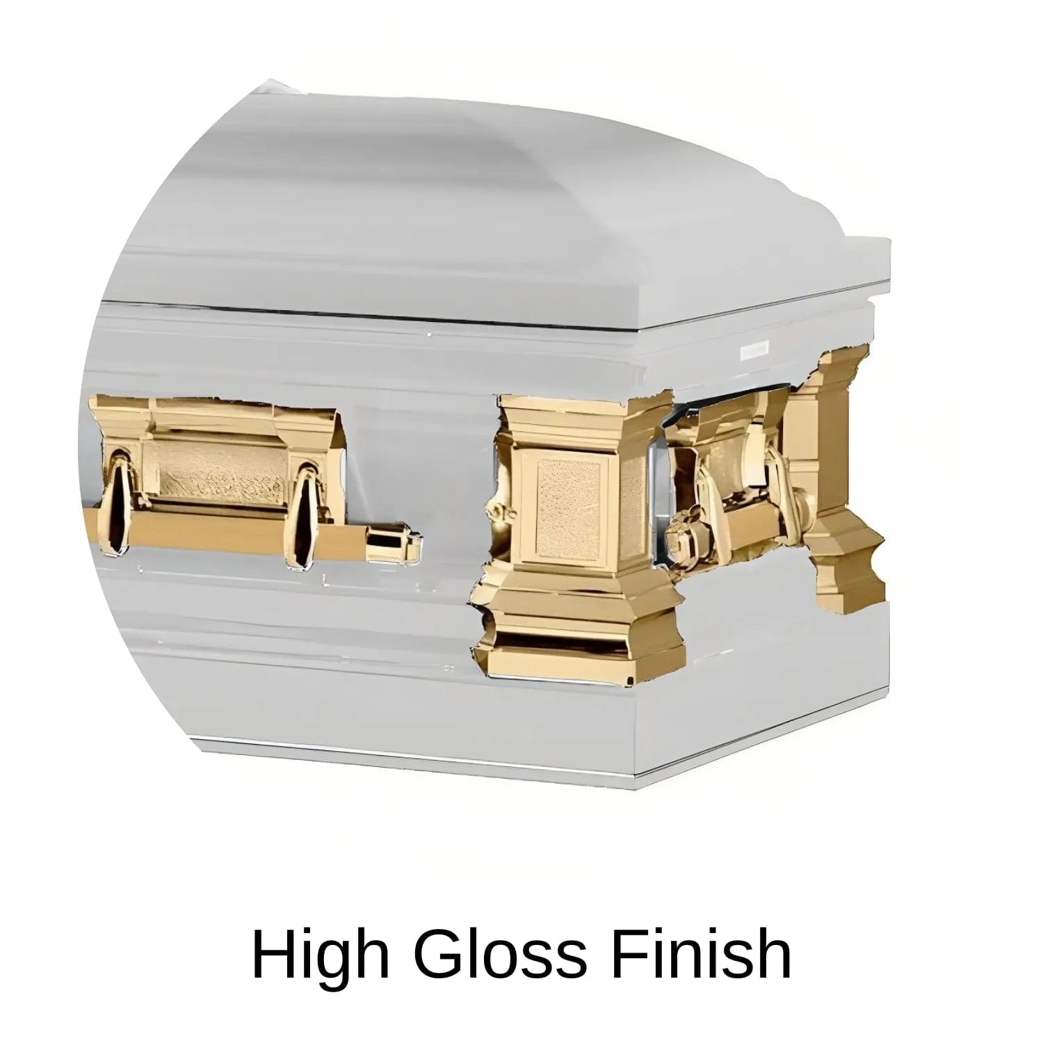 Brushed High Gloss Finish of Titan Casket Era Series Casket