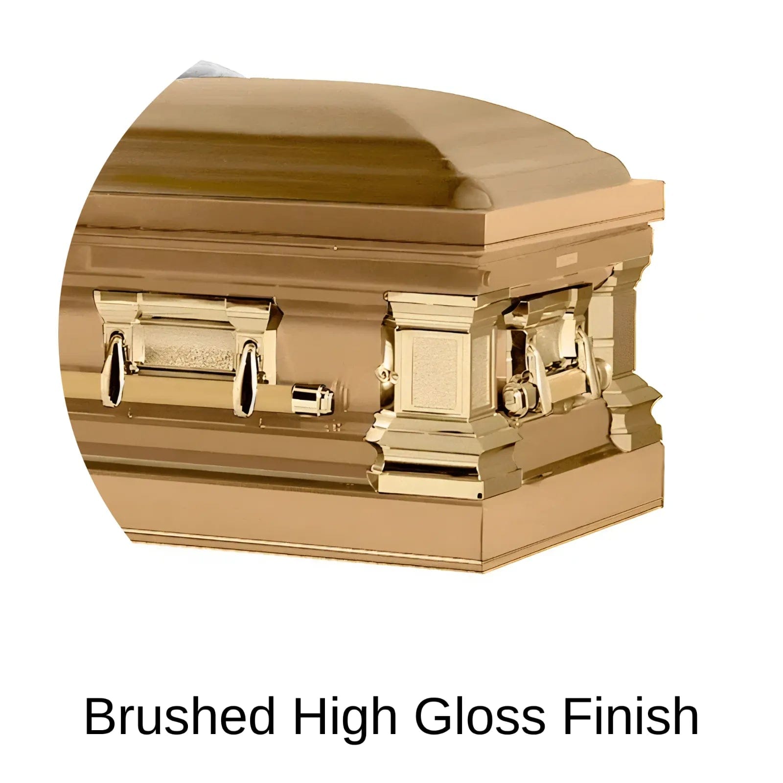 Brushed High Gloss Finish of Titan Casket Era Series Casket