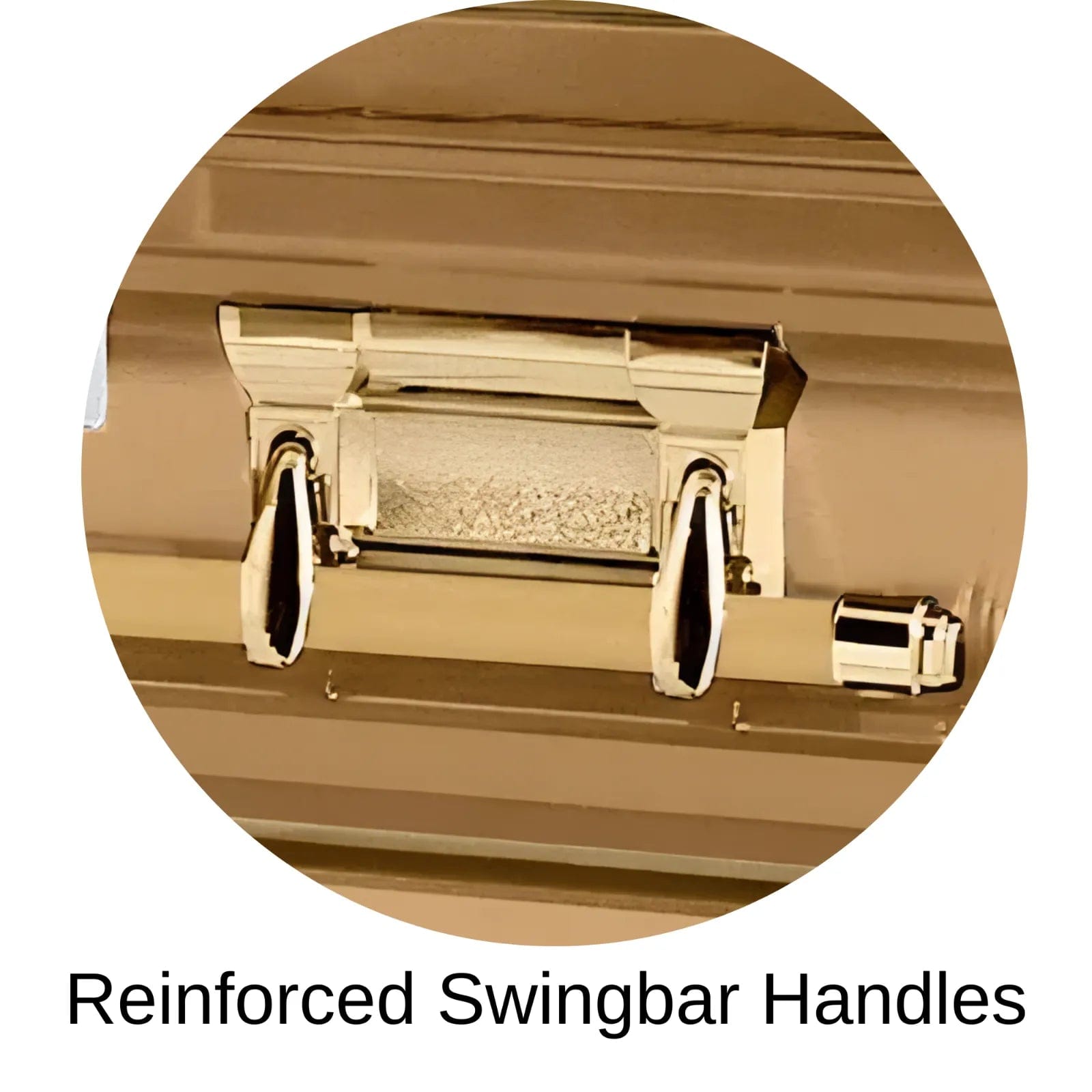 Reinforced Swingbar handles of Titan Casket Era Series Casket