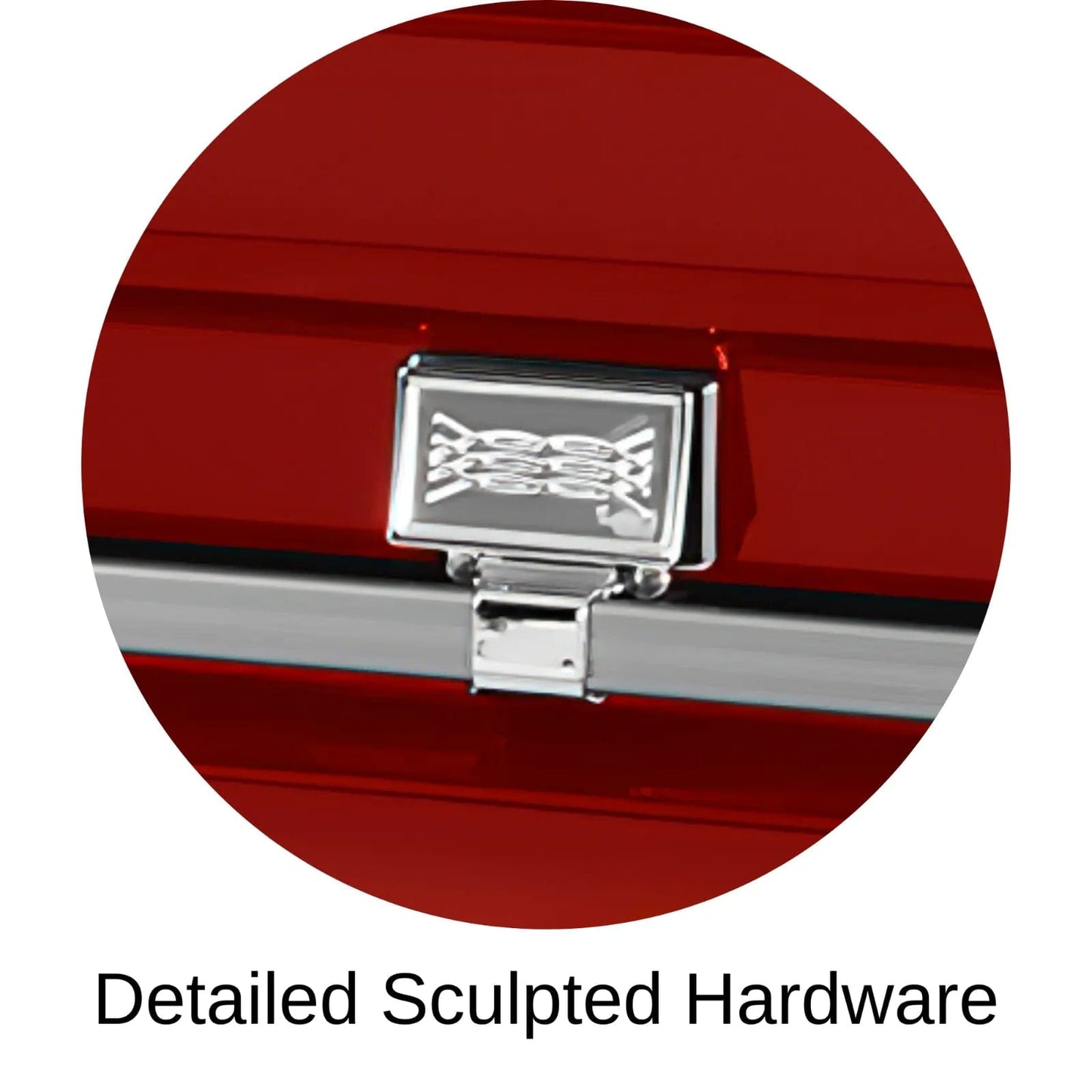 Detailed Sculpted Hardware Of Titan Atlas XL Series Casket