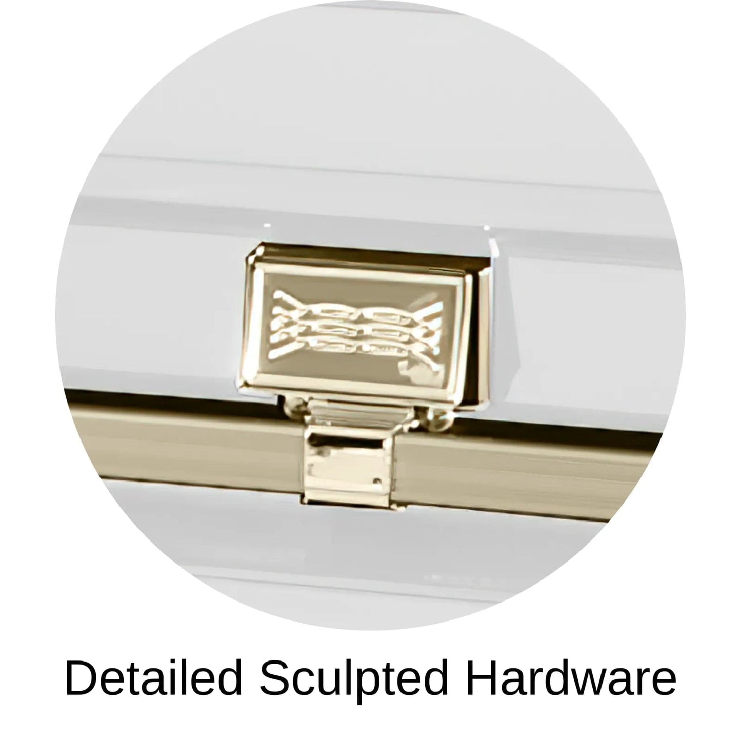 Atlas XL | White and Gold Steel Oversize Casket with Pink Interior