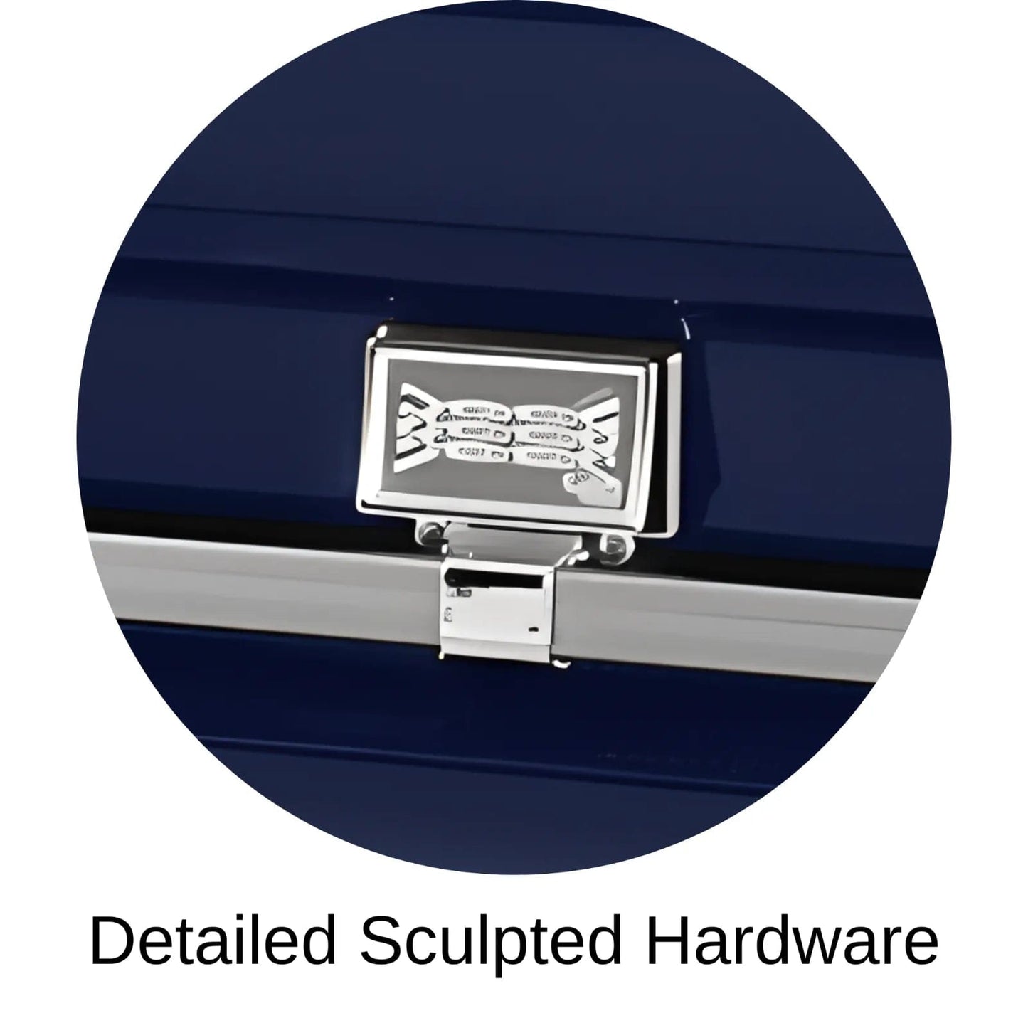 Detailed Sculpted Hardware Of Titan Atlas XL Series Casket
