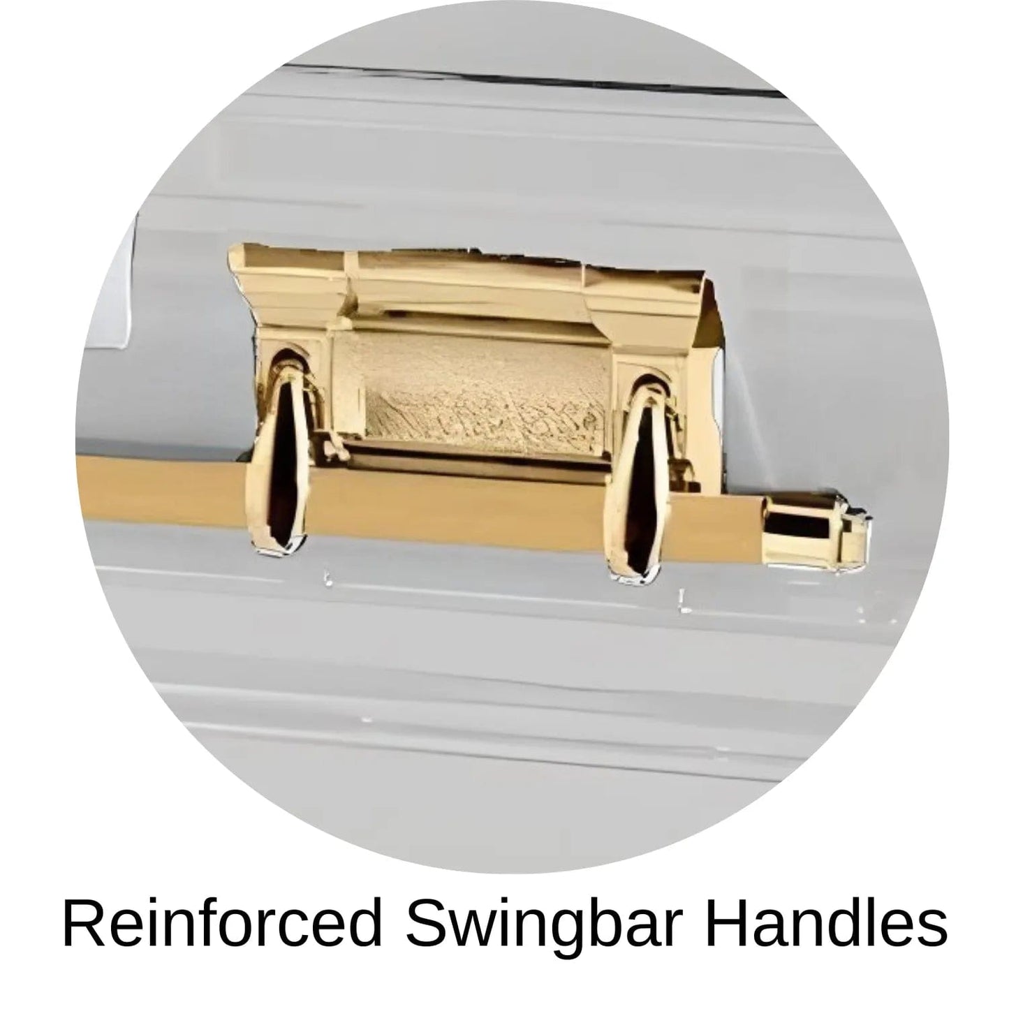 Reinforced Swingbar handles of Titan Casket Era Series Casket