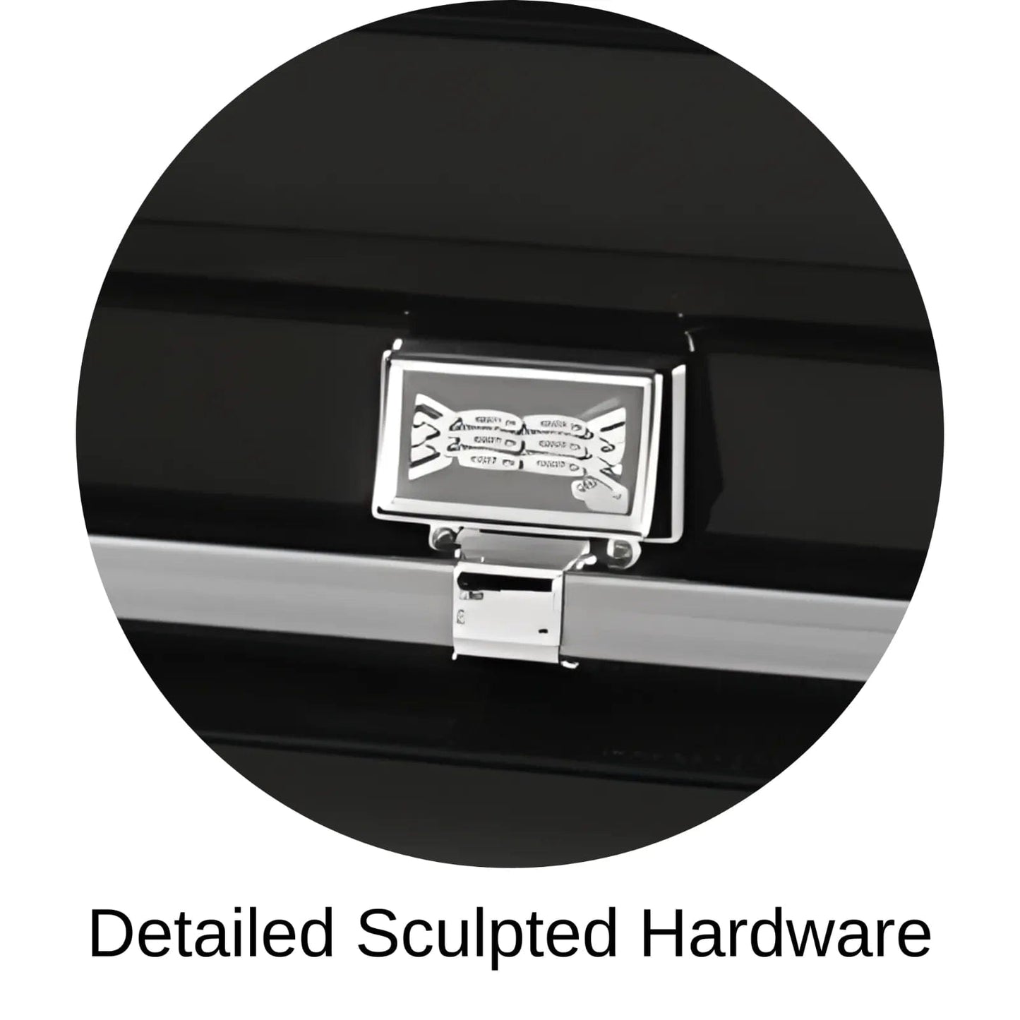 Detailed Sculpted Hardware Of Titan Atlas XL Series Casket