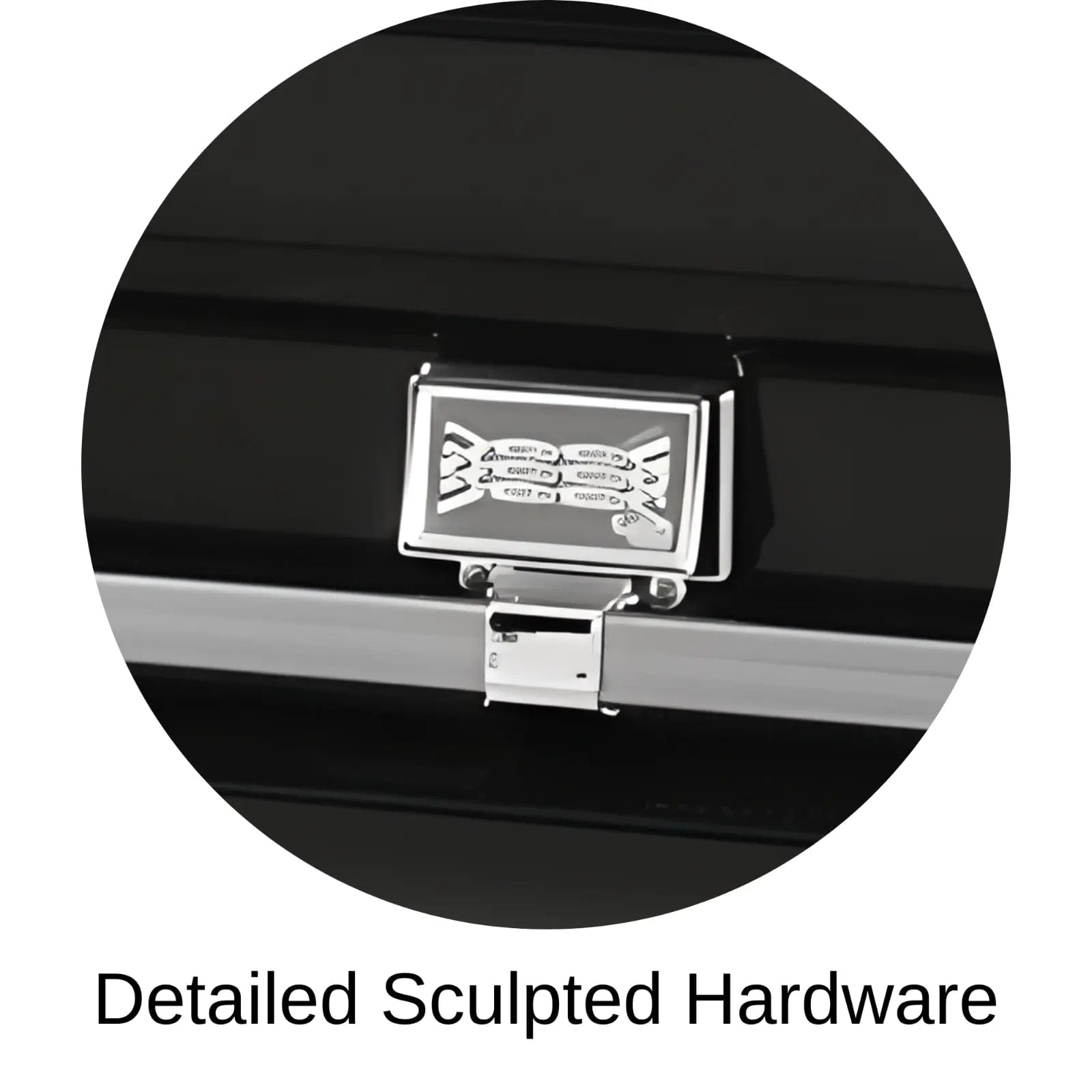 Detailed Sculpted Hardware Of Titan Atlas XL Series Casket