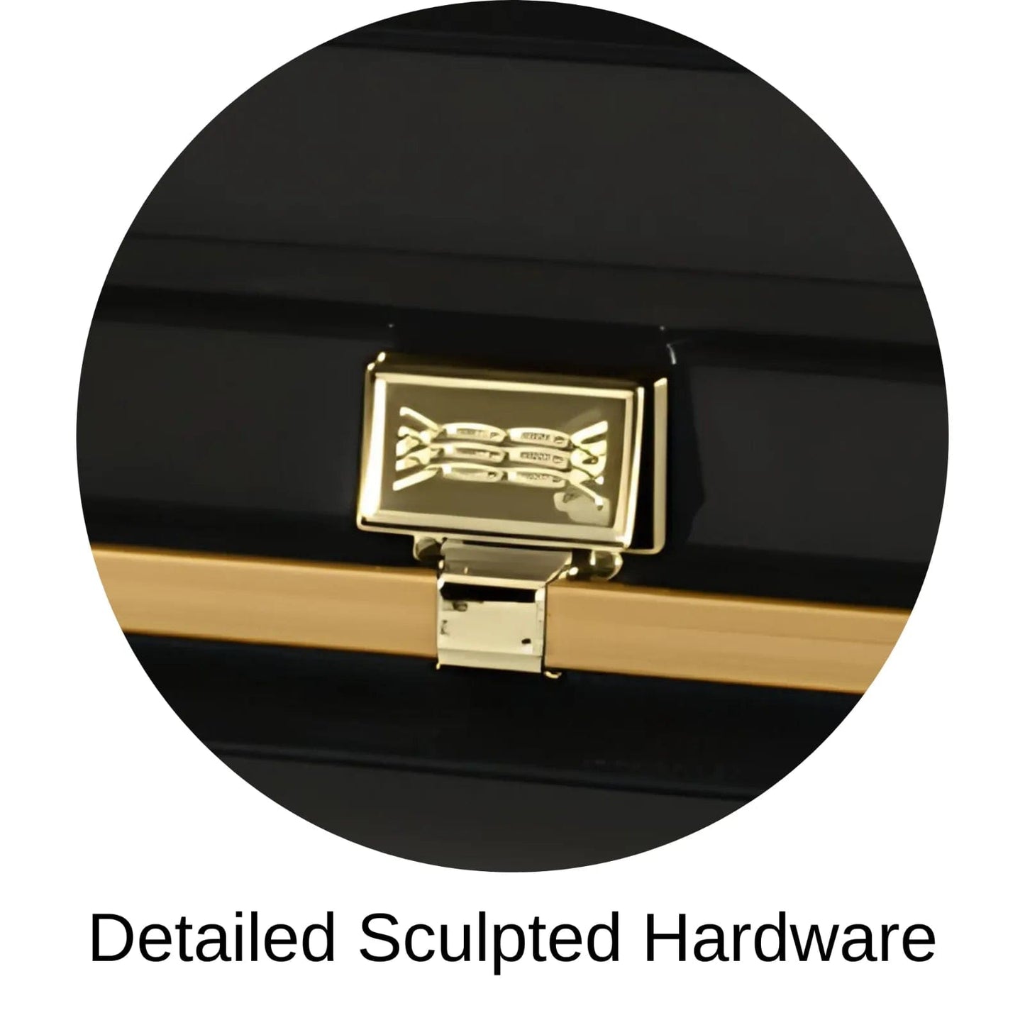 Detailed Sculpted Hardware Of Titan Atlas XL Series Casket