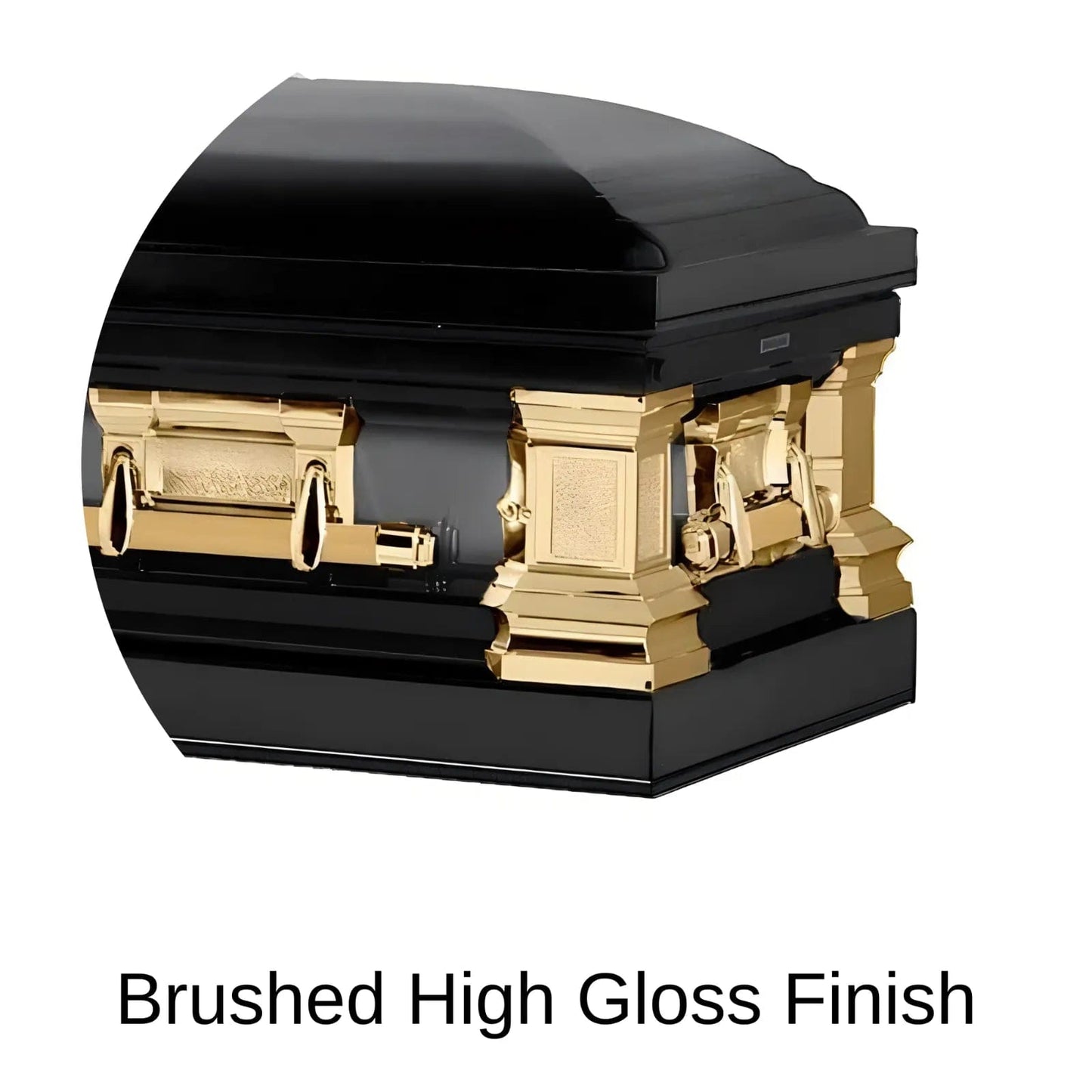 Brushed High Gloss Finish of Titan Casket Era Series Casket