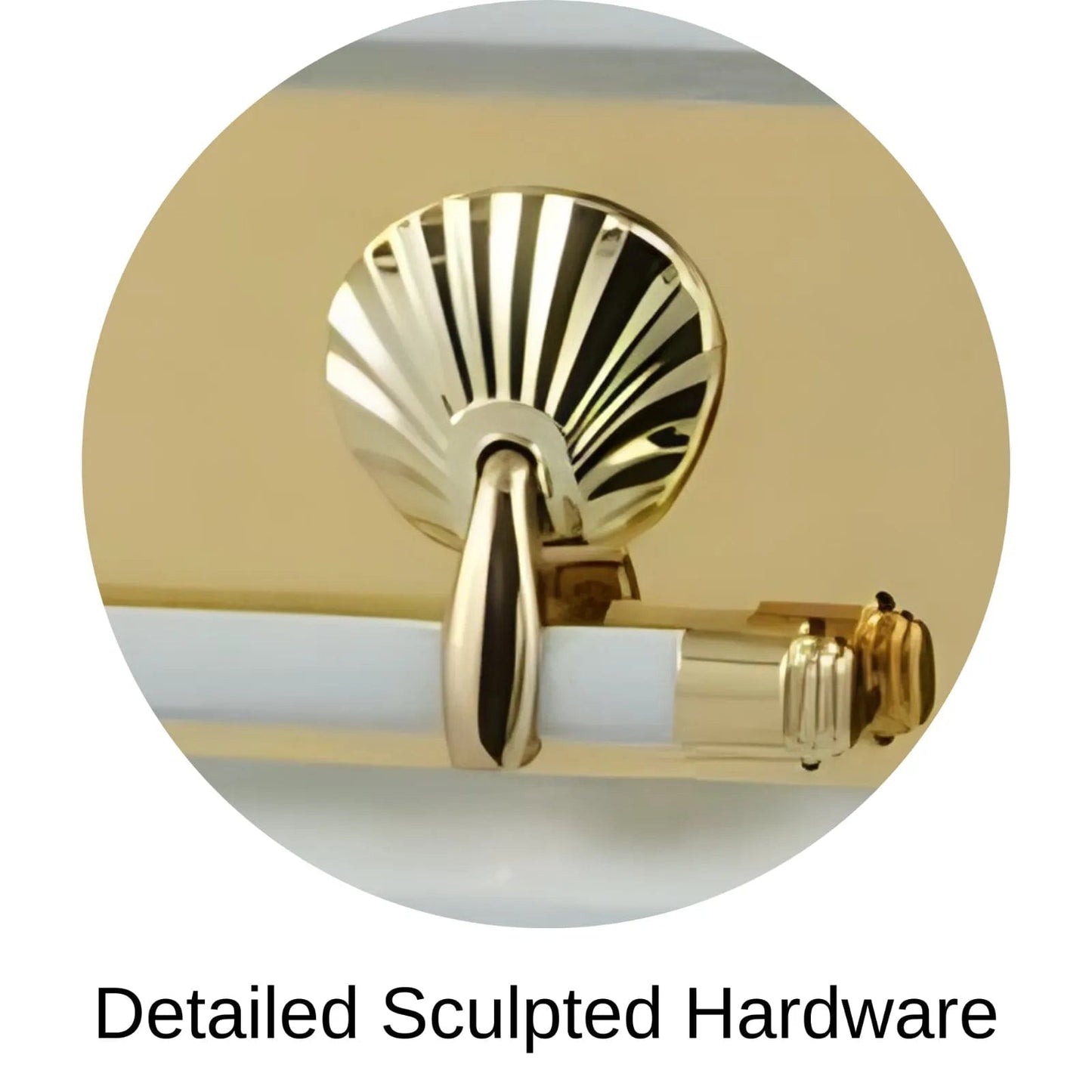 Detailed Sculpted Hardware Of Titan Reflection Series Casket