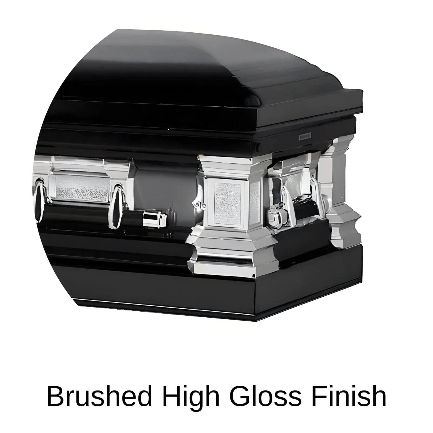 Brushed High Gloss Finish of Titan Casket Era Series Casket