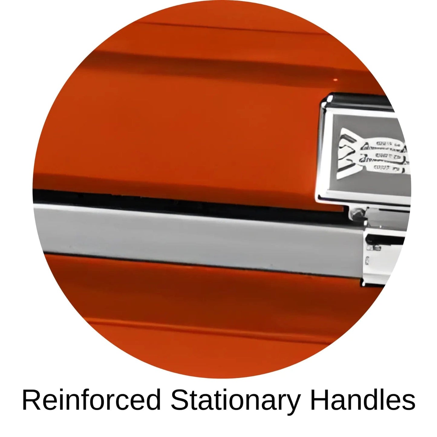 Atlas XL | Orange Steel Oversize Casket with White Interior