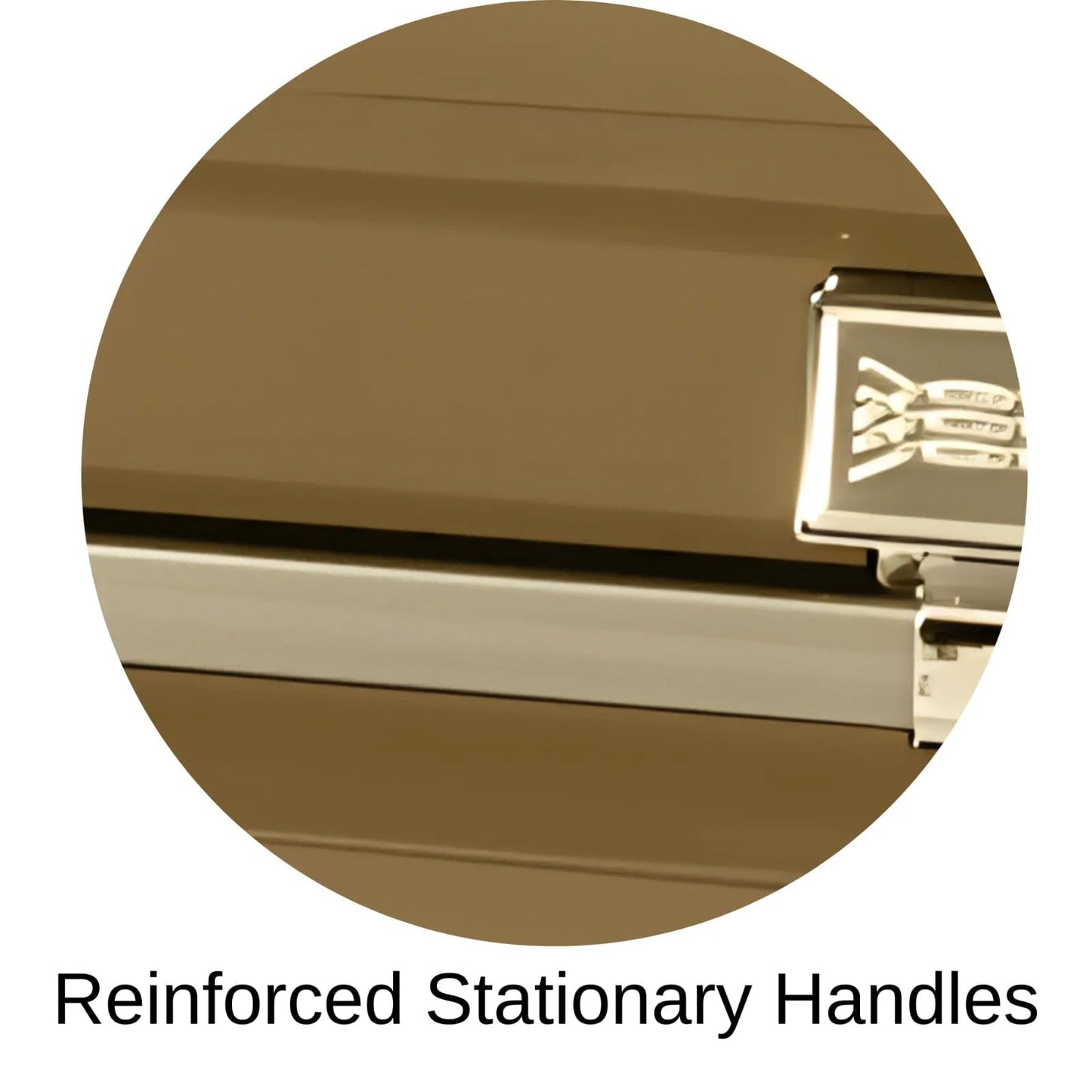 Atlas XL | Gold Steel Oversize Casket with White Interior